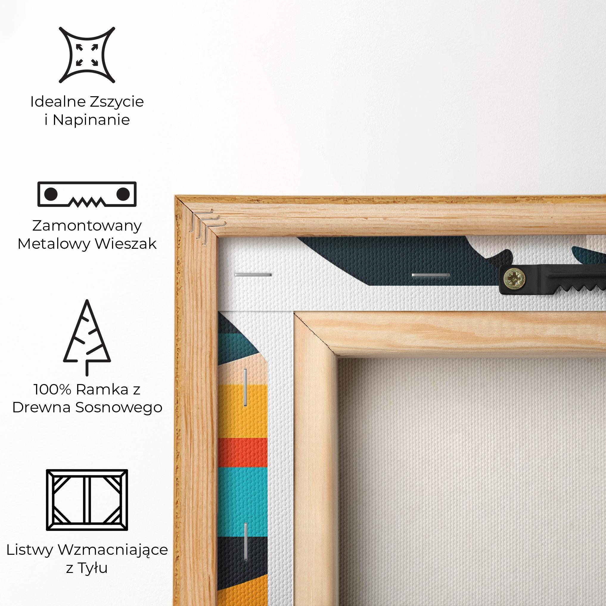 Obraz na Płótnie Blue Abstract Makeup mockup 5