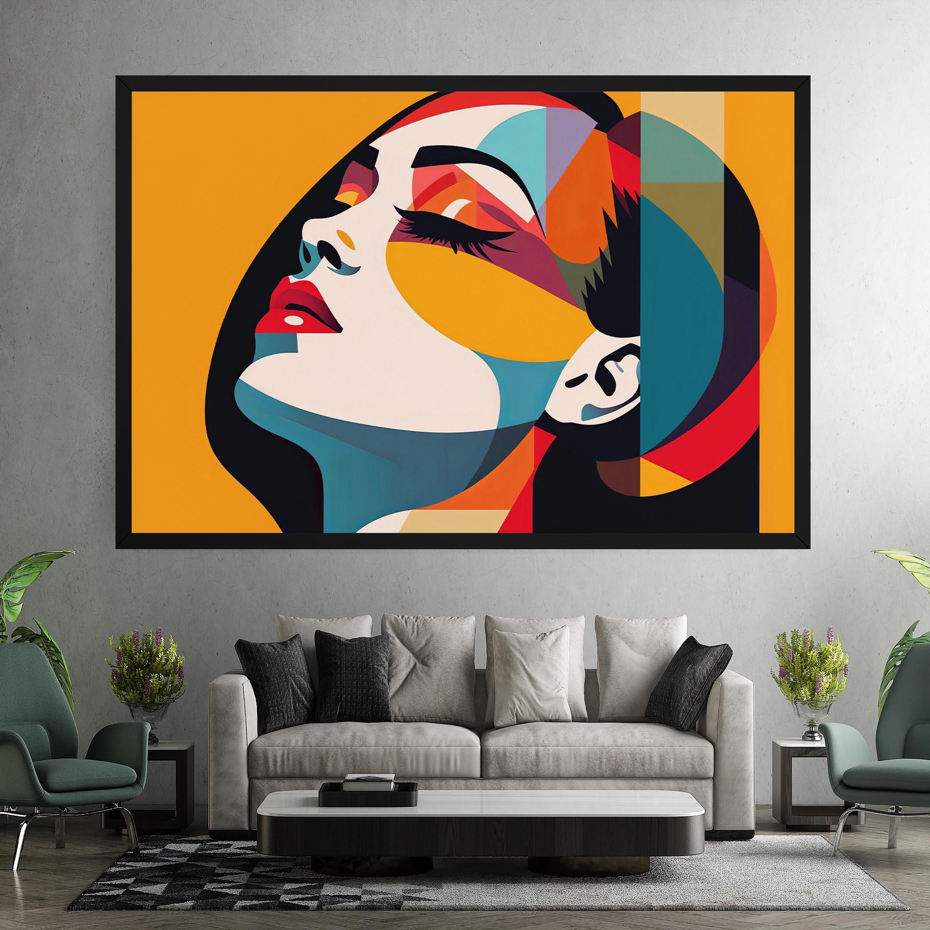 Obraz na Płótnie Dreamy Yellow Female mockup 7