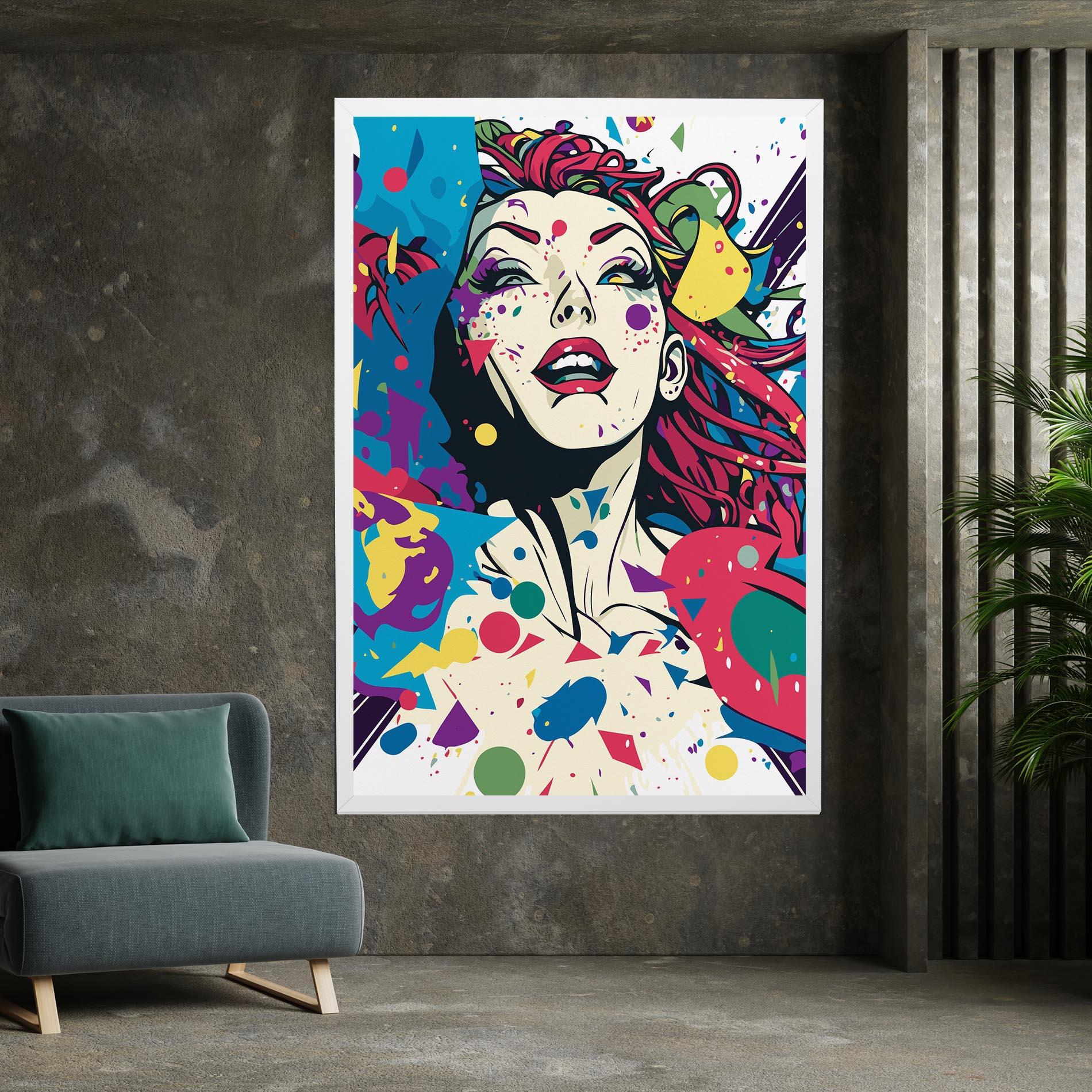 Obraz na Płótnie Fictional Woman mockup 7