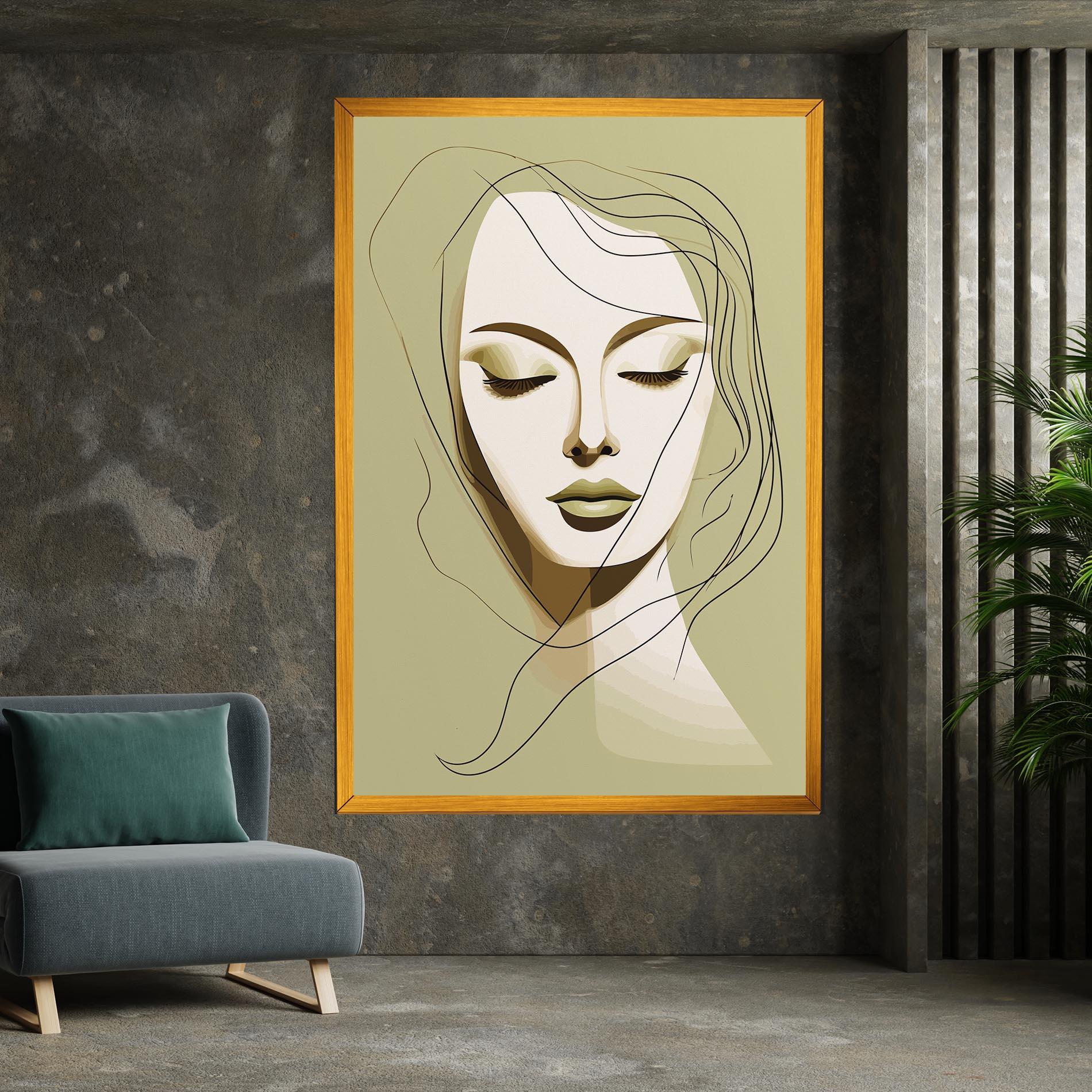 Obraz na Płótnie Cream Womans Face mockup 7