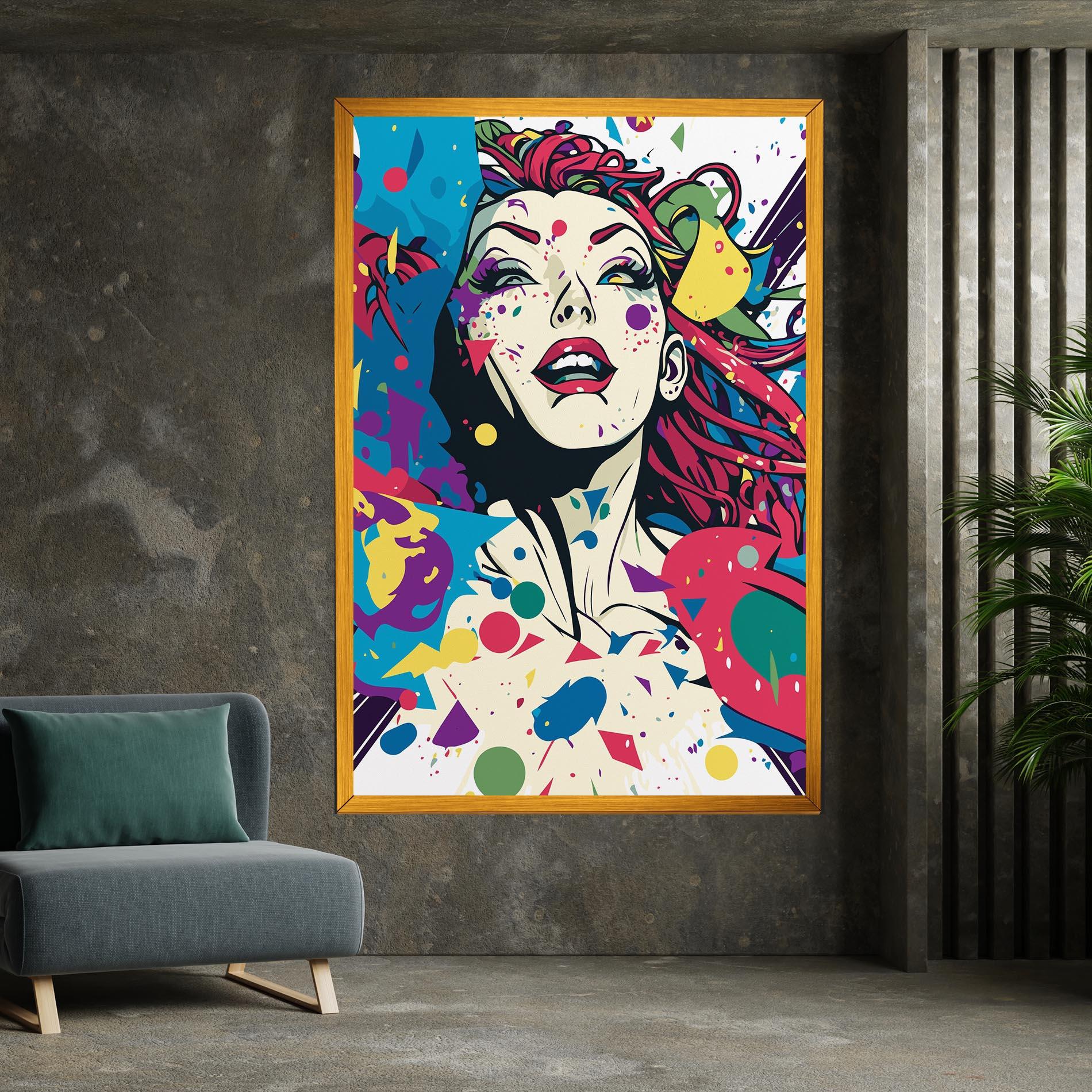 Obraz na Płótnie Fictional Woman mockup 7