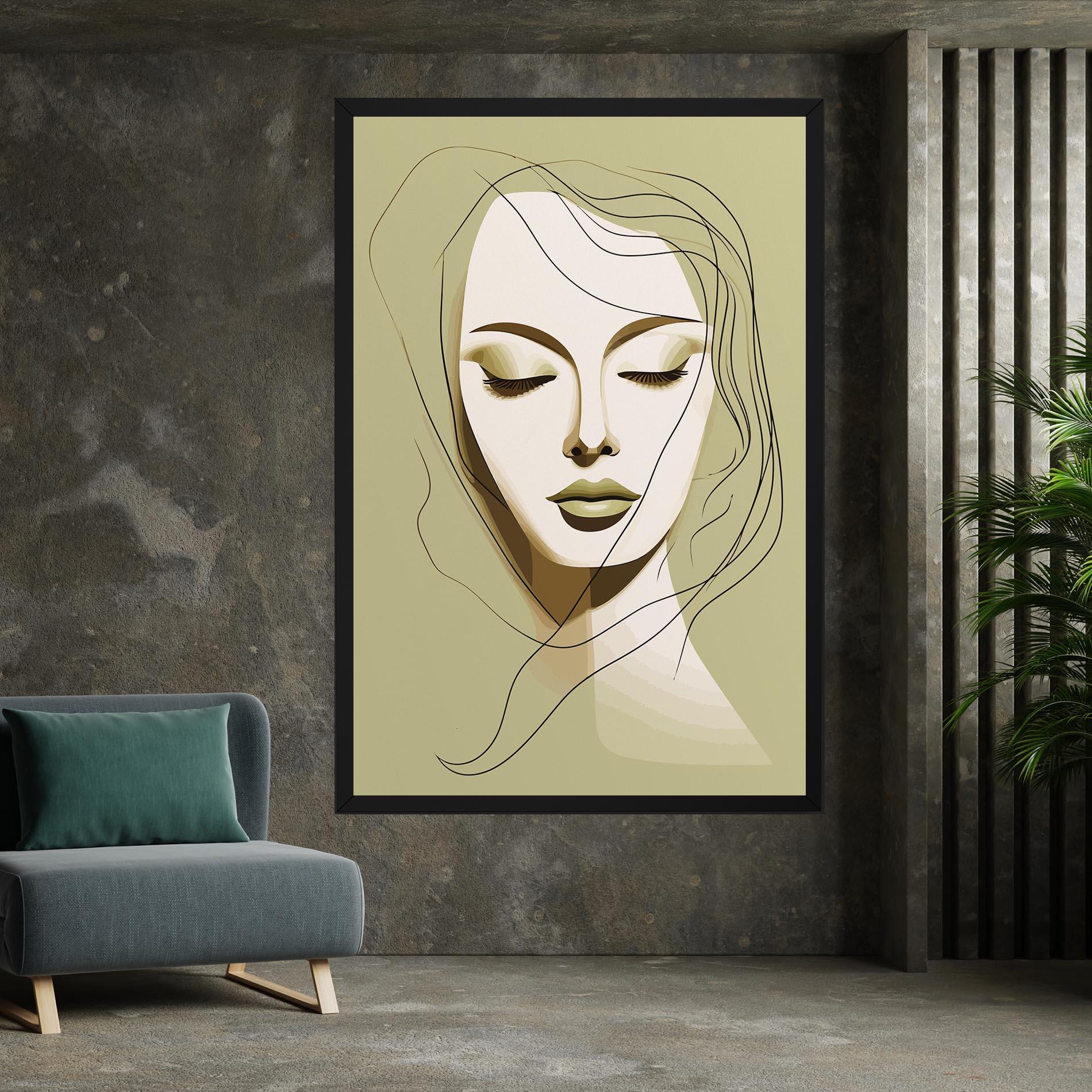 Obraz na Płótnie Cream Womans Face mockup 7