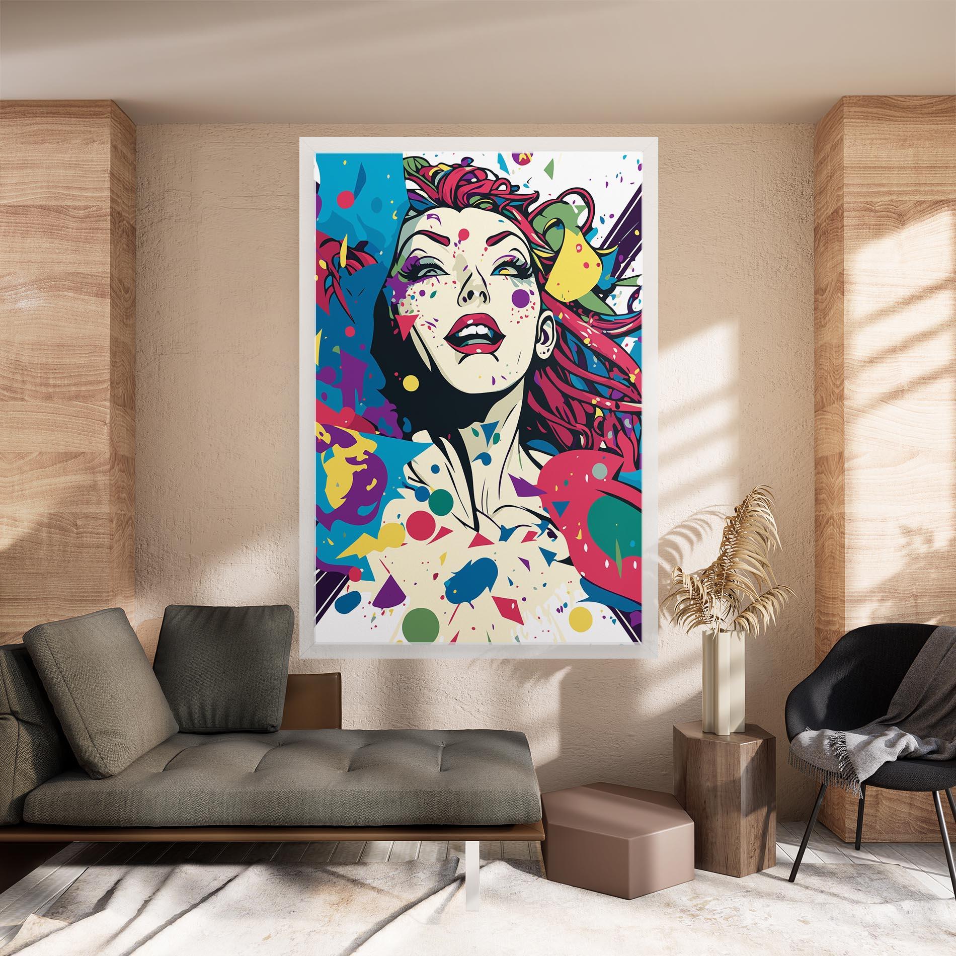 Obraz na Płótnie Fictional Woman mockup 8