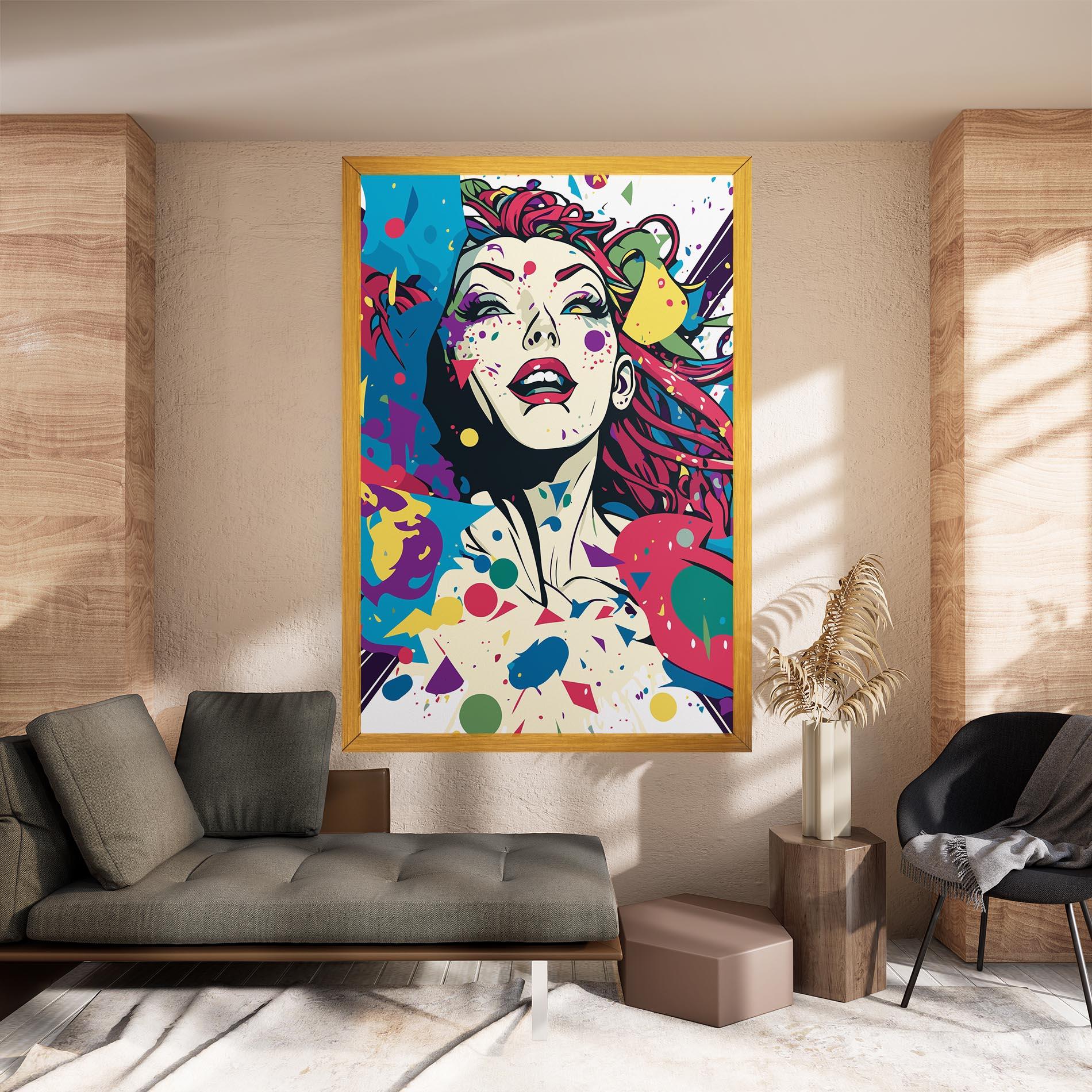 Obraz na Płótnie Fictional Woman mockup 8