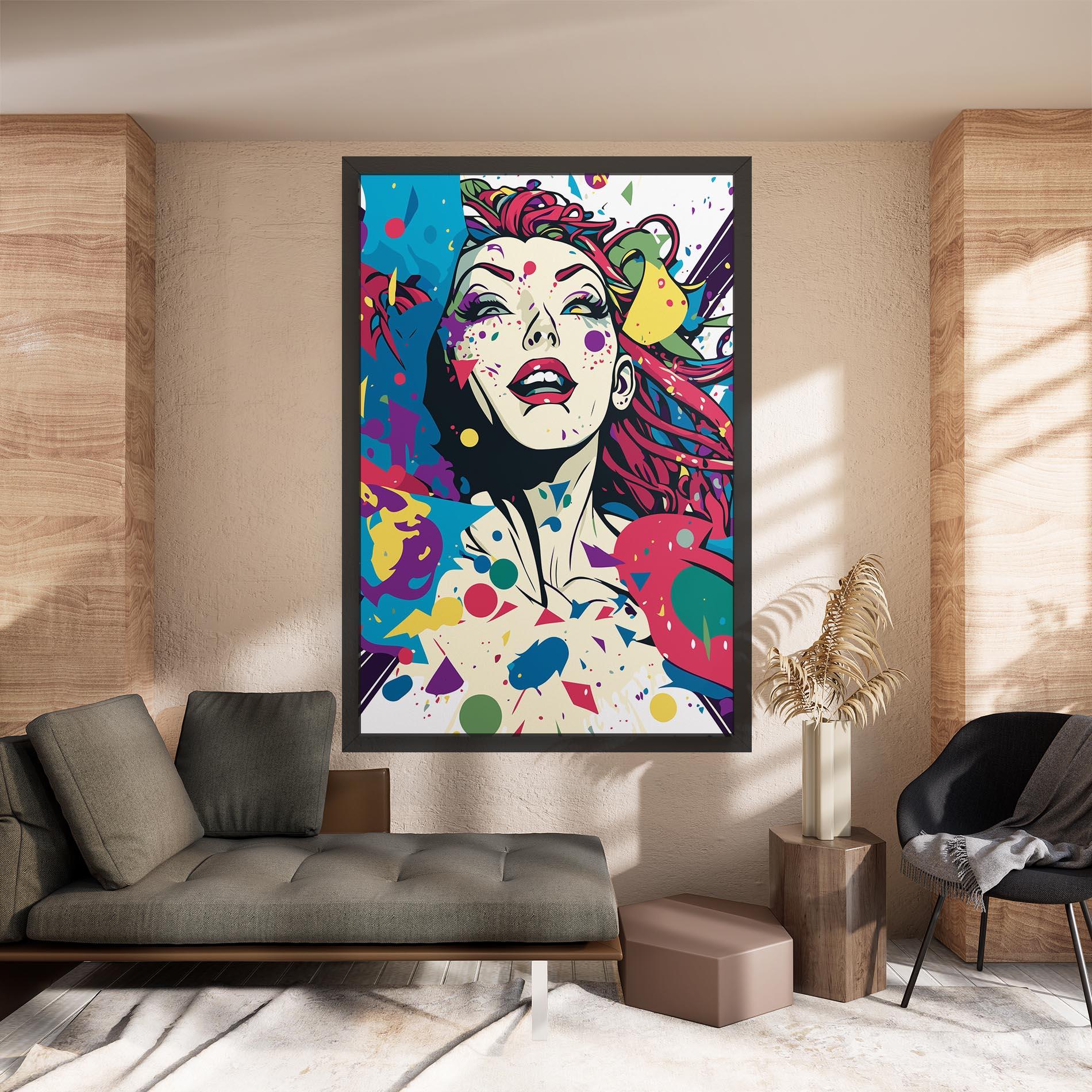 Obraz na Płótnie Fictional Woman mockup 8