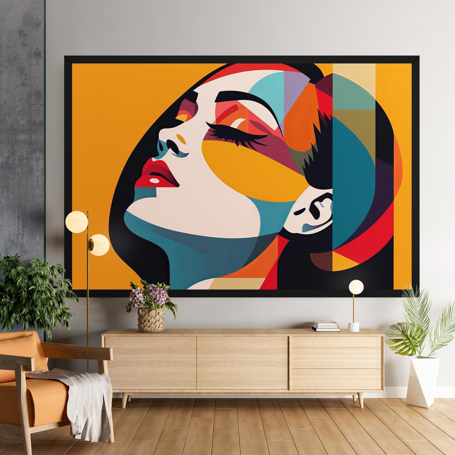 Obraz na Płótnie Dreamy Yellow Female mockup 9