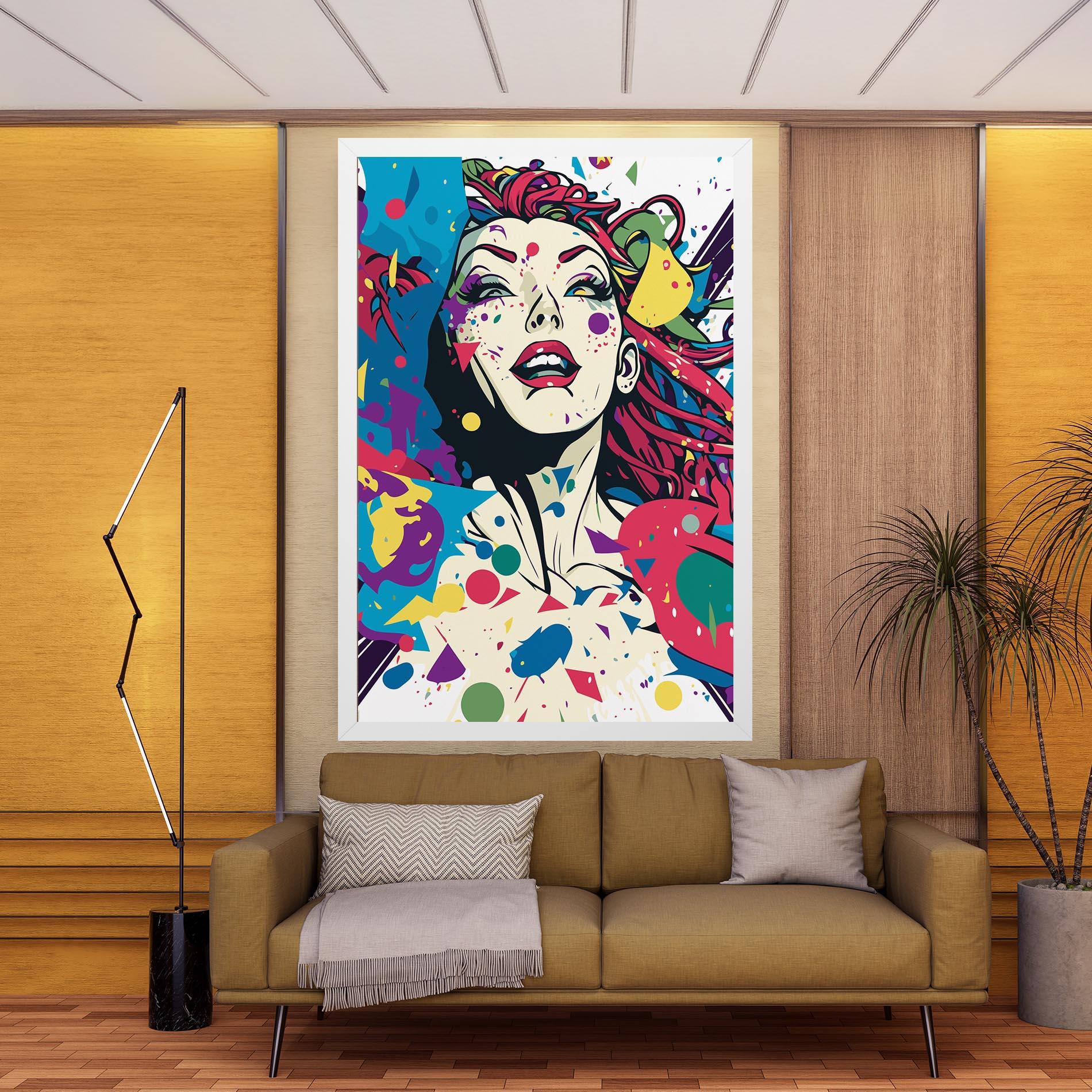 Obraz na Płótnie Fictional Woman mockup 9