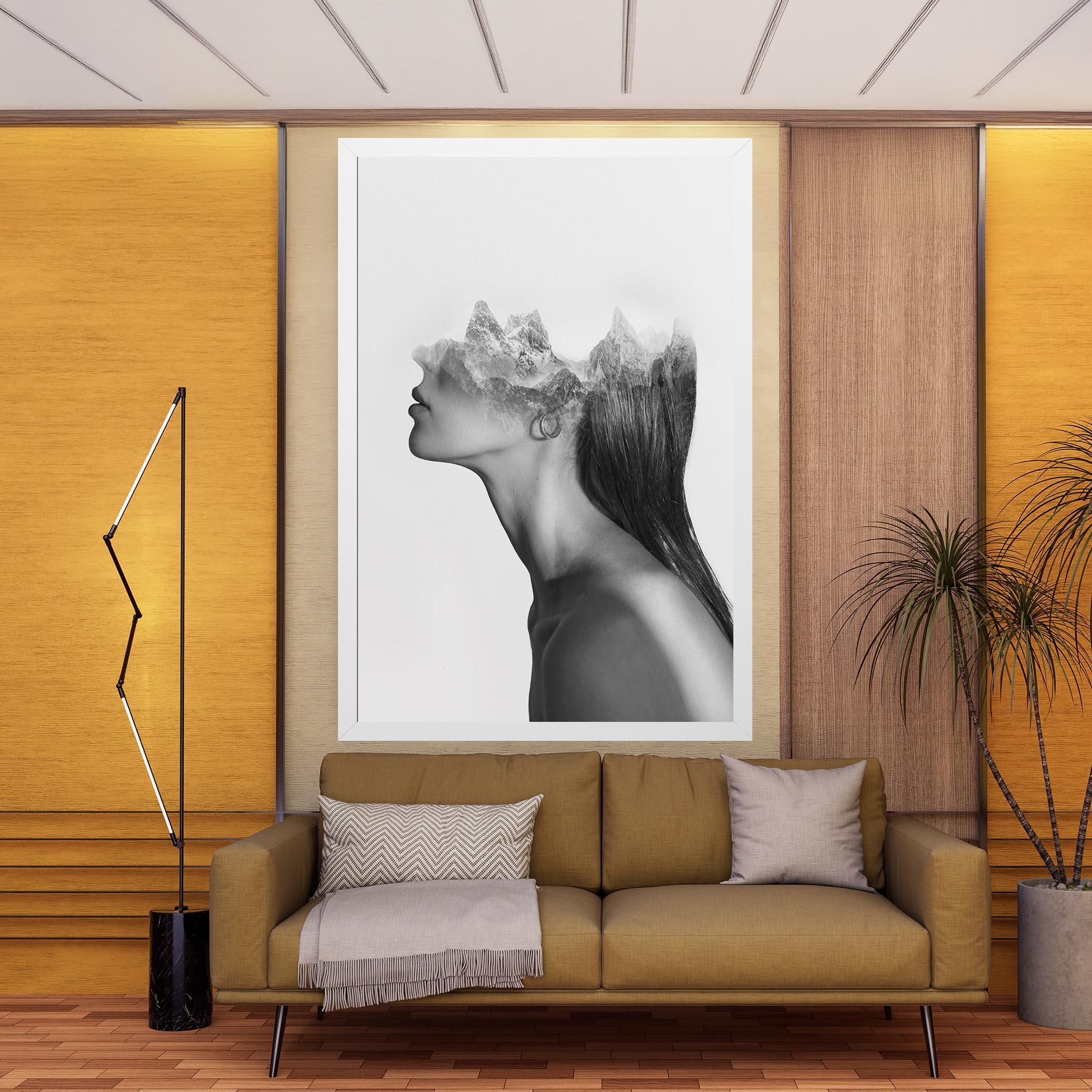 Obraz na Płótnie Woman Mountains View mockup 9