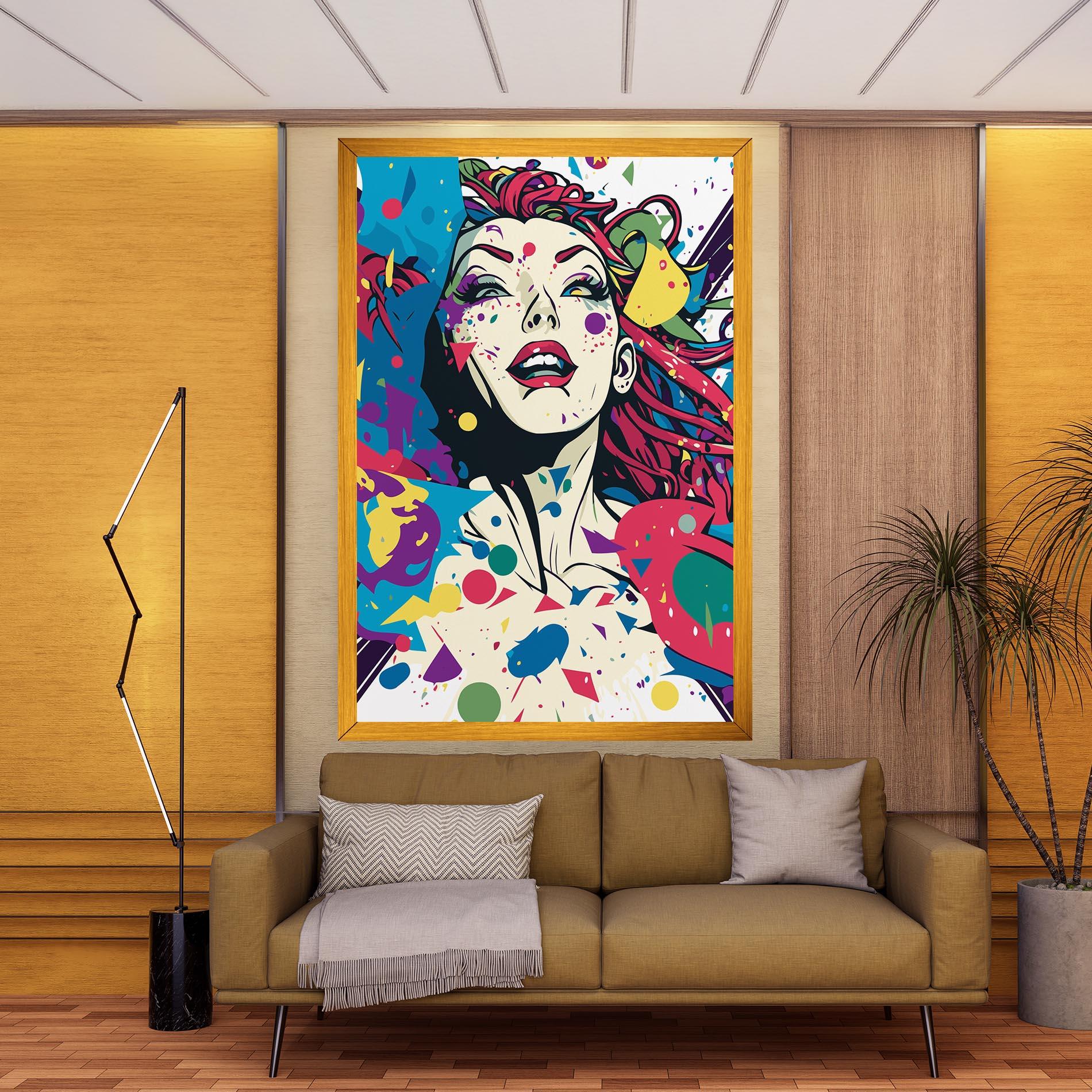 Obraz na Płótnie Fictional Woman mockup 9