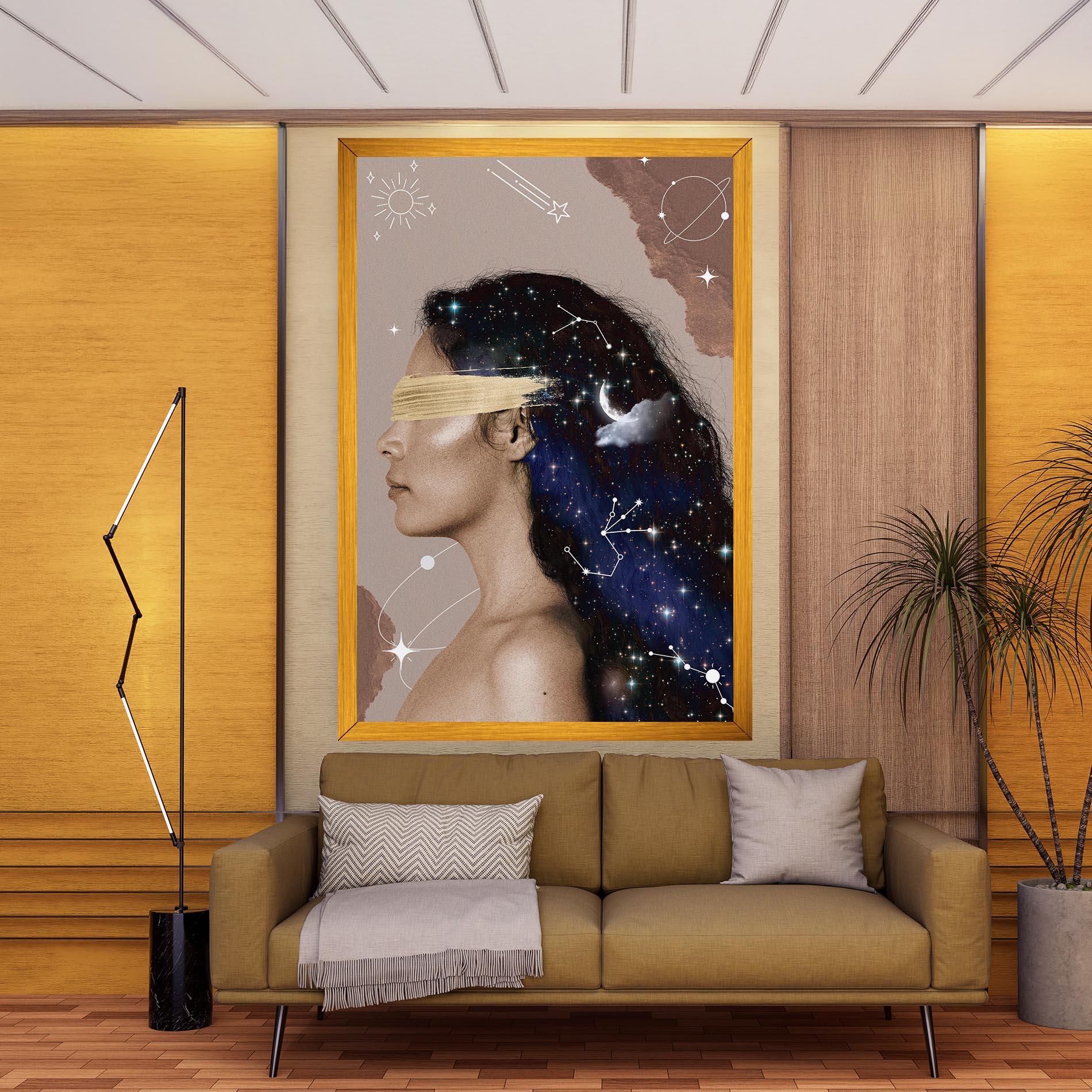 Obraz na Płótnie Galaxy Hair mockup 9