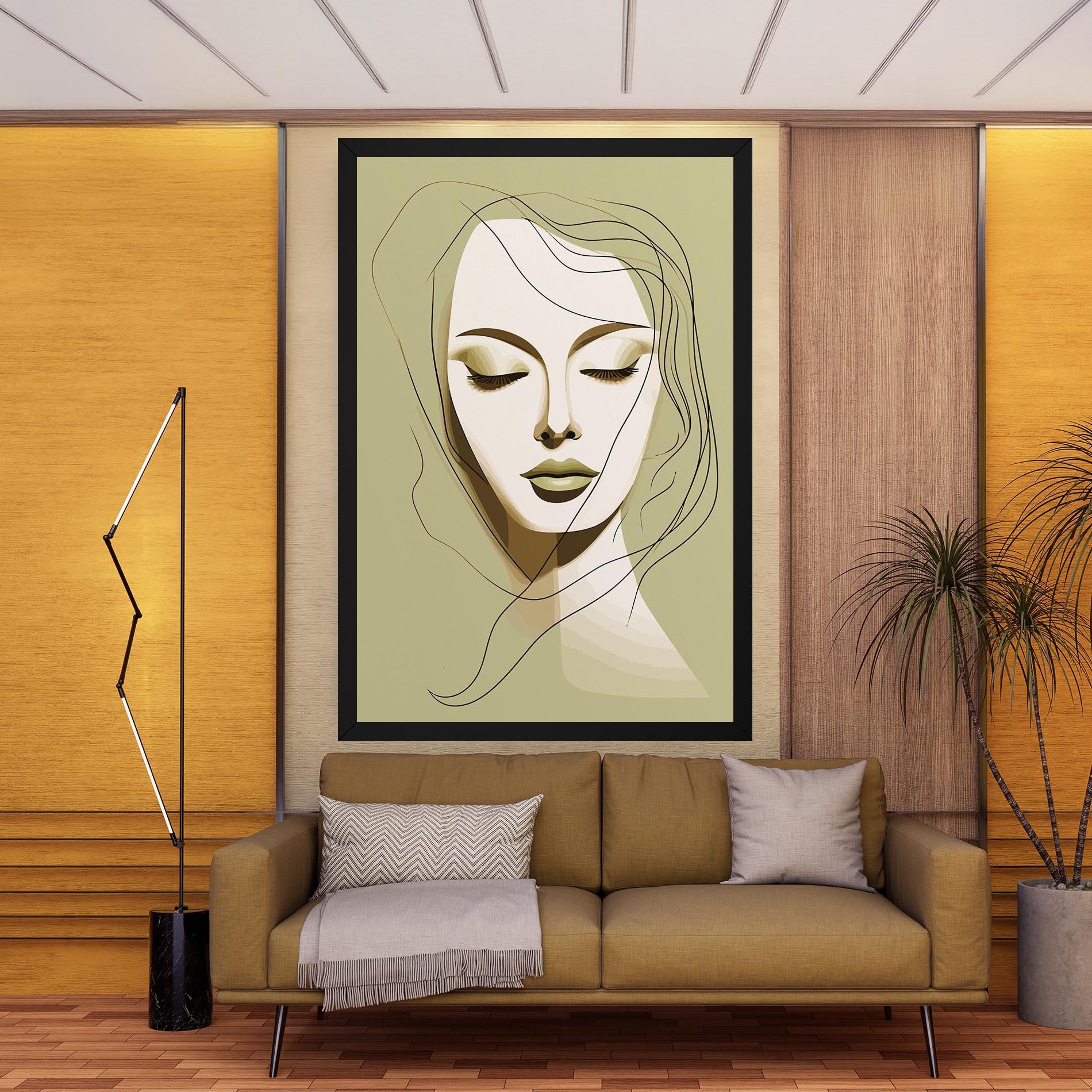 Obraz na Płótnie Cream Womans Face mockup 9