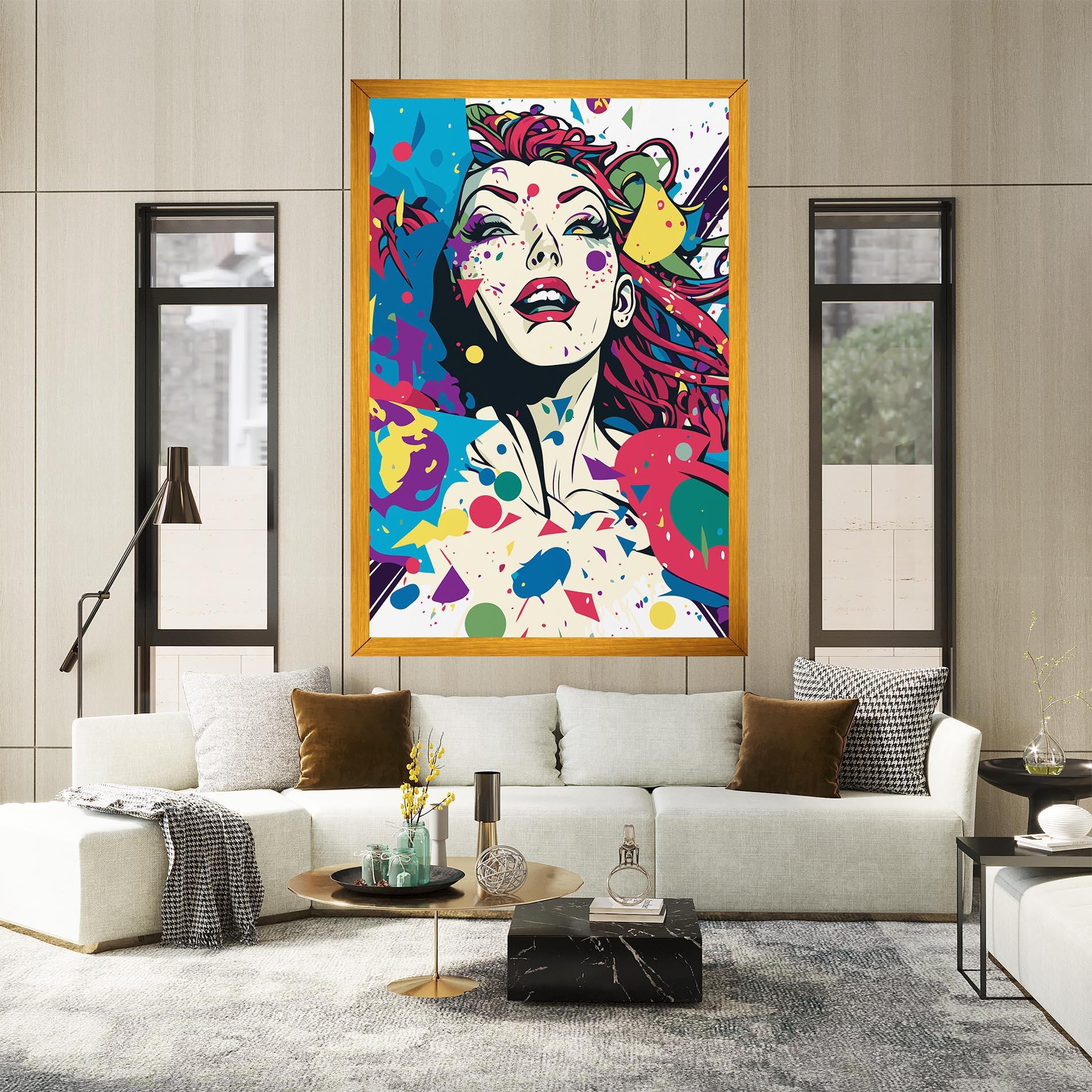 Obraz na Płótnie Fictional Woman mockup 2