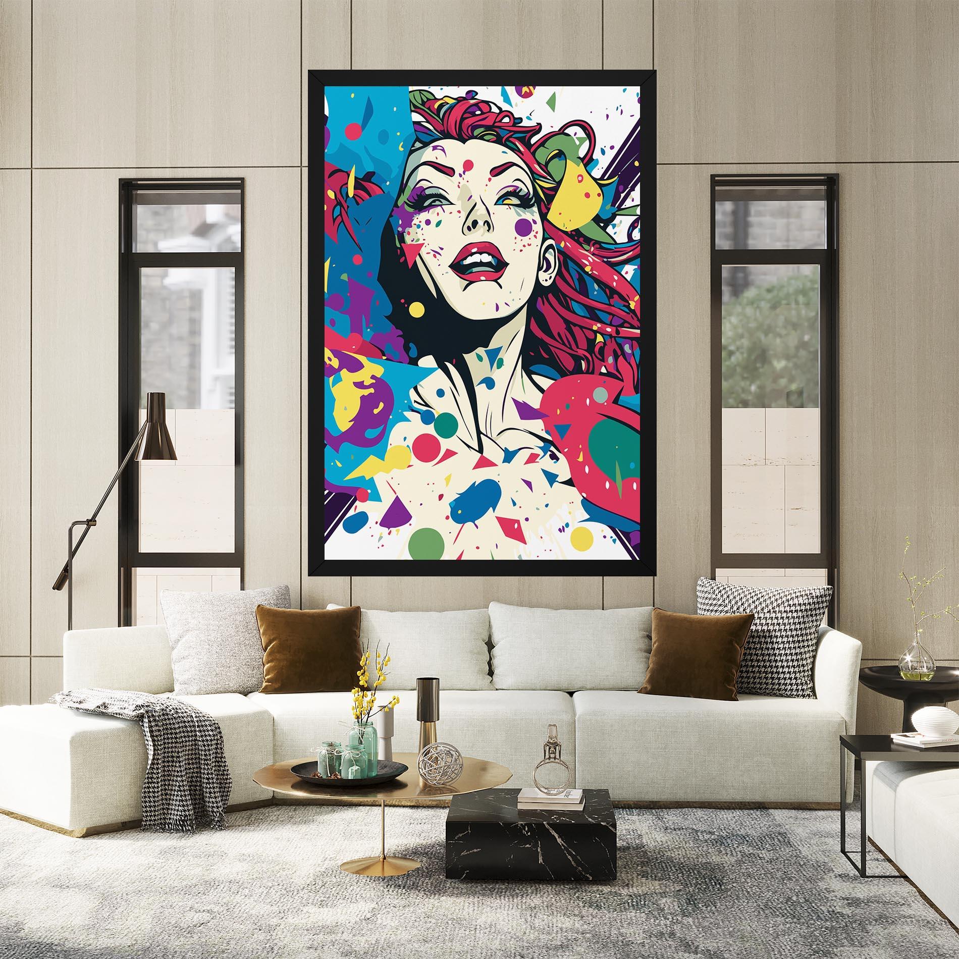 Obraz na Płótnie Fictional Woman mockup 2