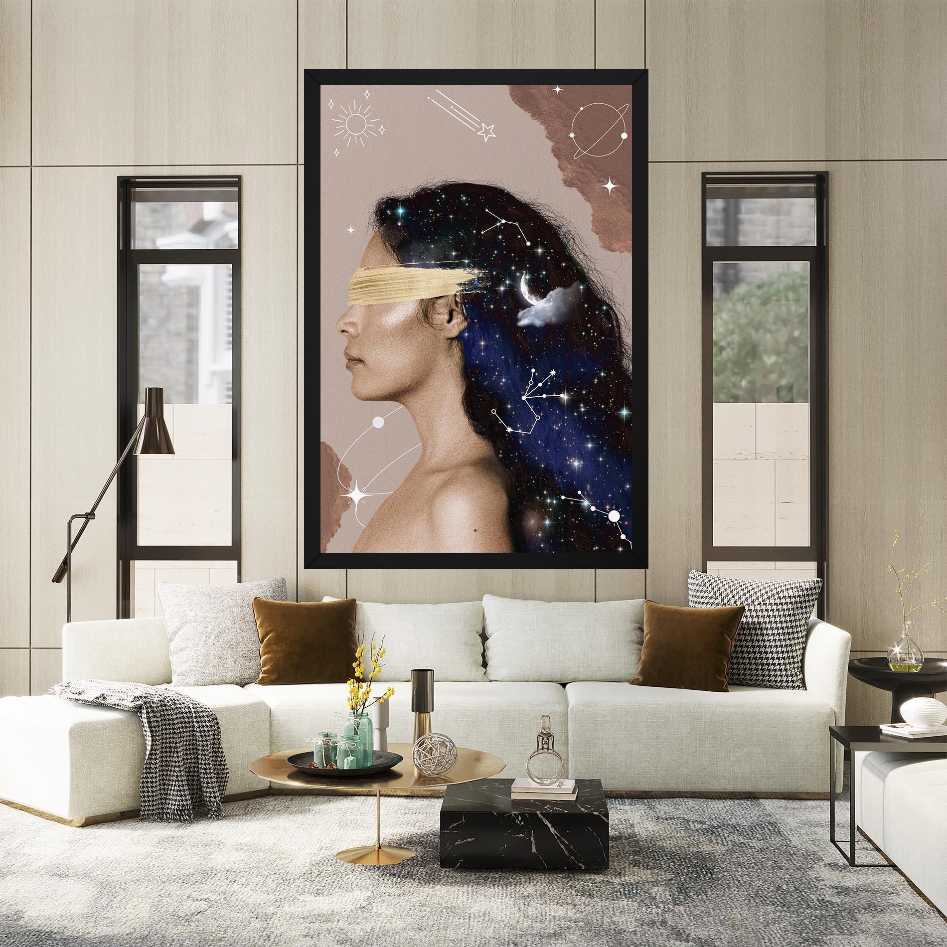 Obraz na Płótnie Galaxy Hair mockup 2