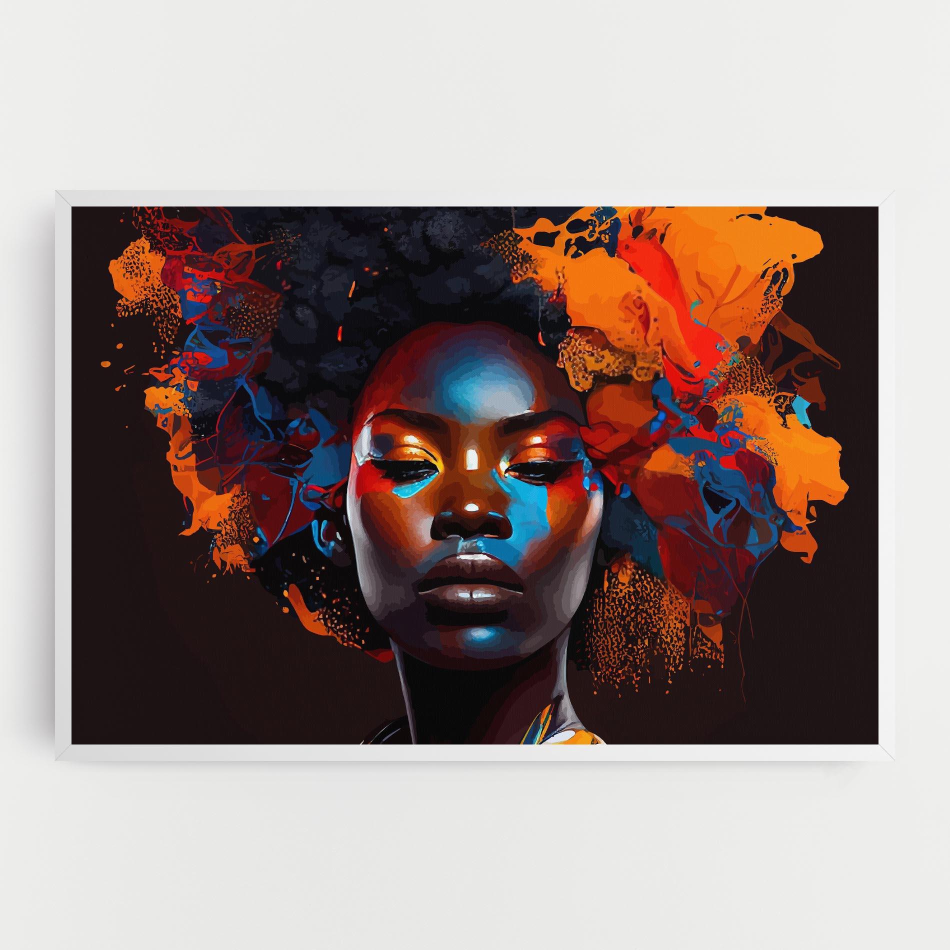 Obraz na Płótnie Africat Yellow Hair mockup 0