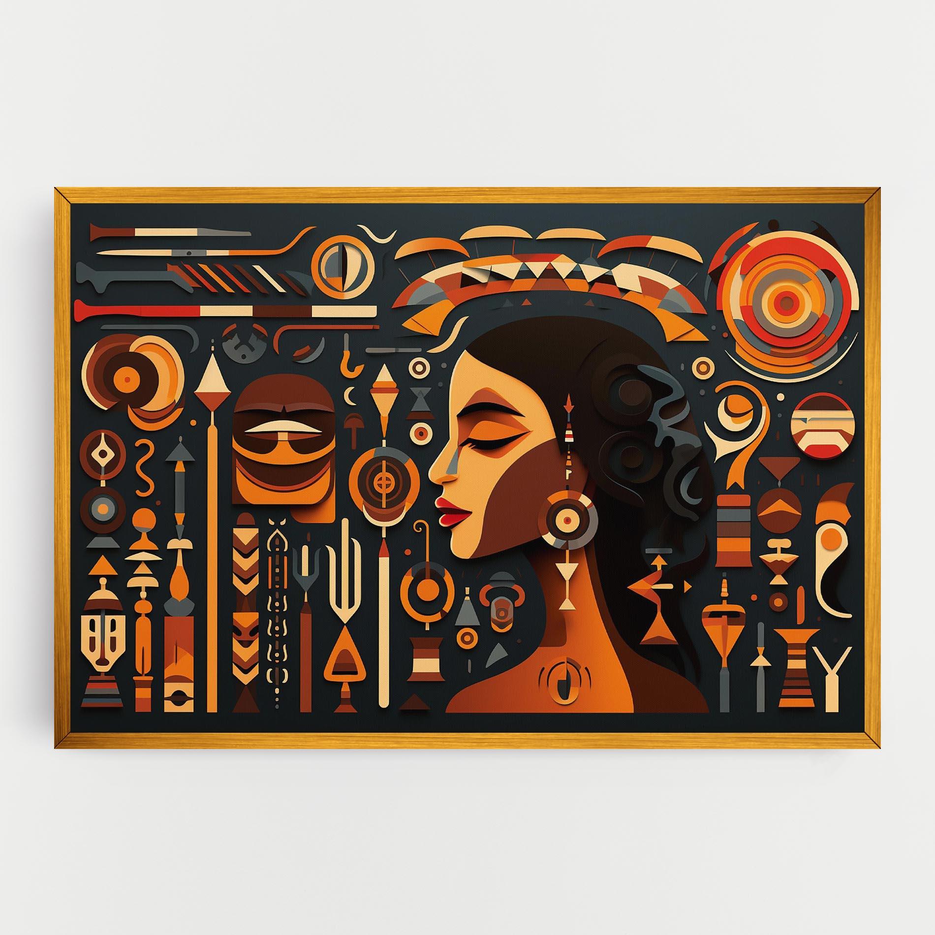 Obraz na Płótnie Old Cultural Elements mockup 0