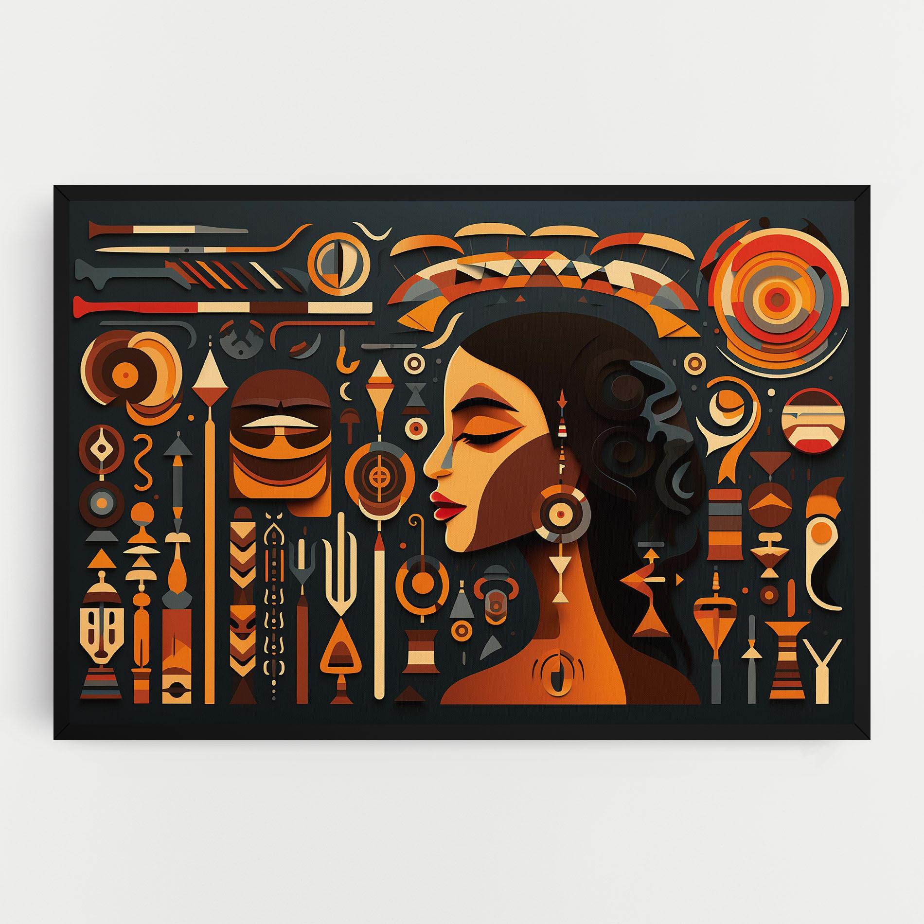 Obraz na Płótnie Old Cultural Elements mockup 0