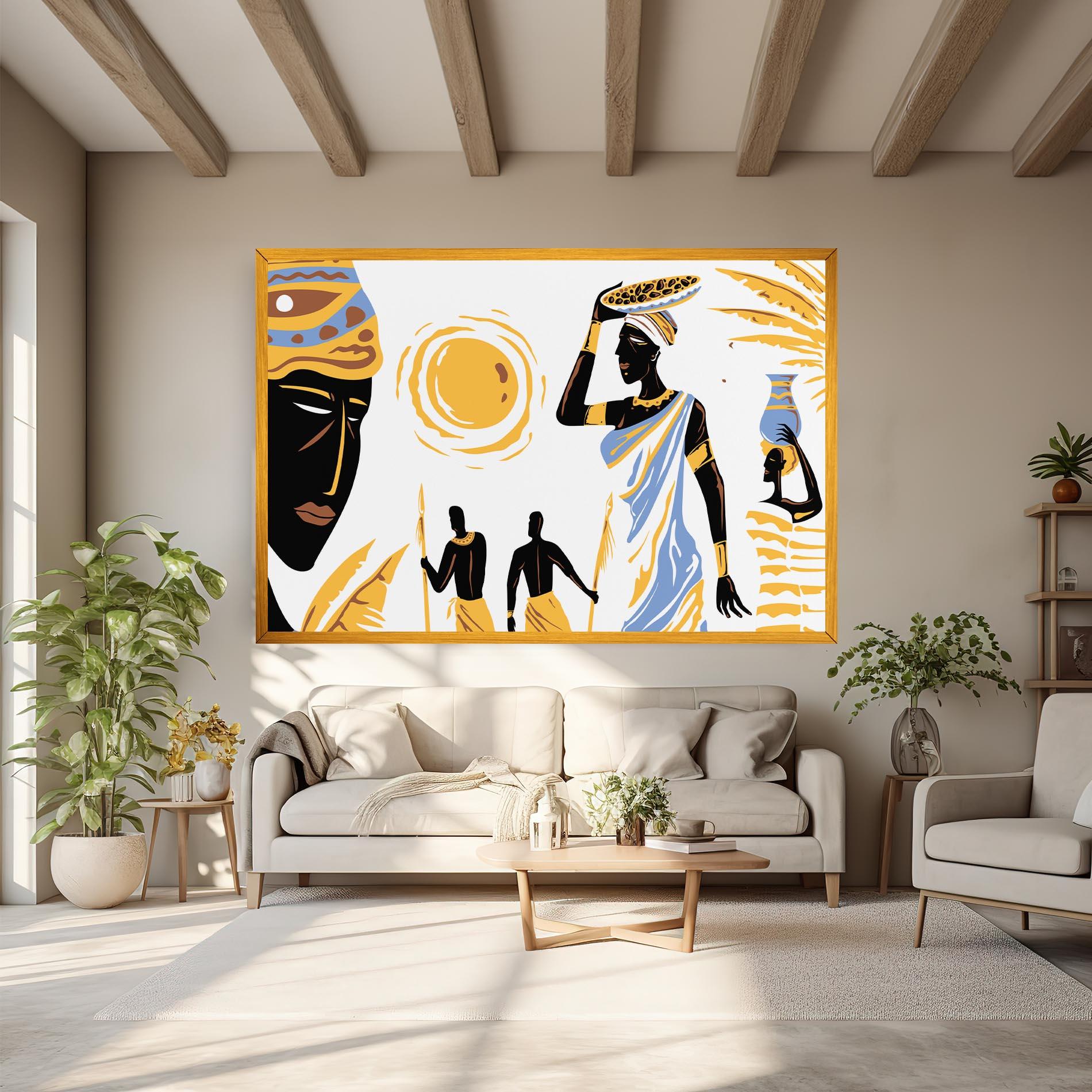 Obraz na Płótnie African Drawing mockup 6