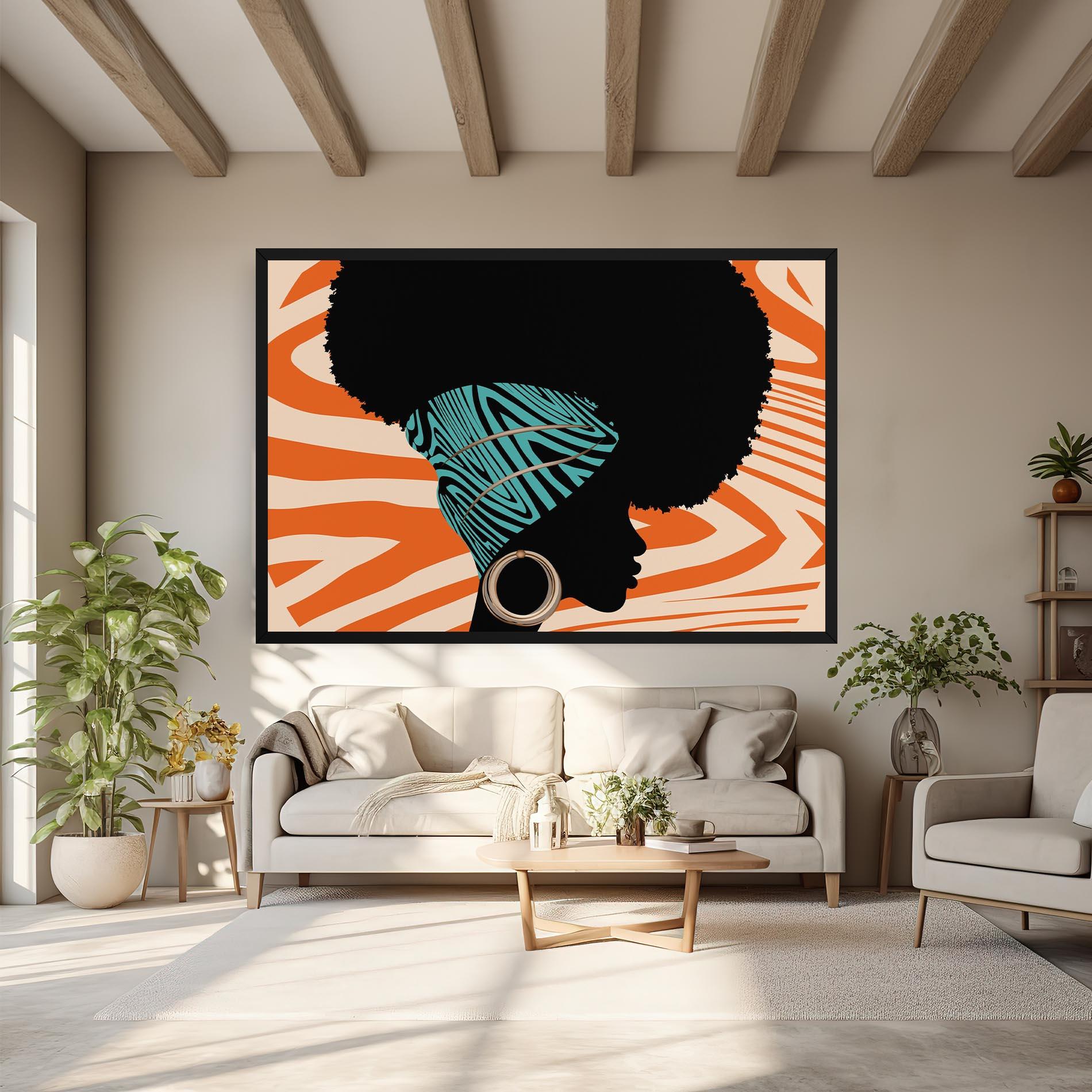 Obraz na Płótnie African Bandana mockup 6