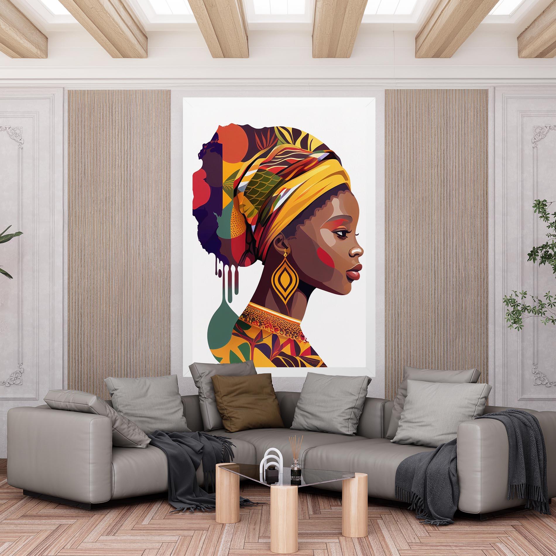 Obraz na Płótnie Colorful African mockup 6