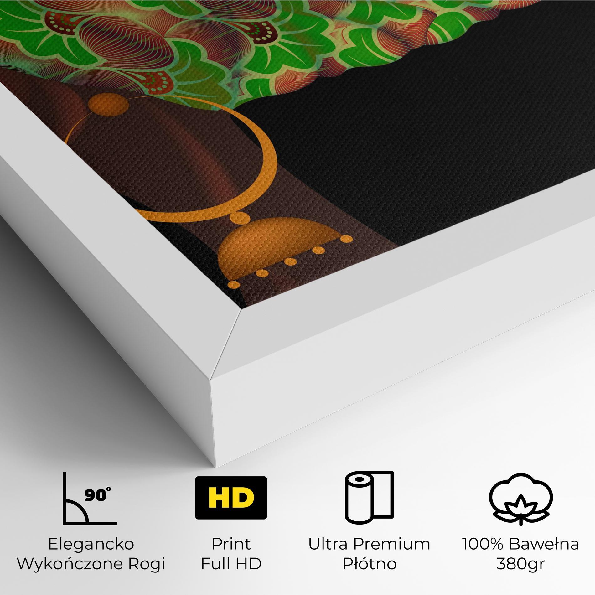 Obraz na Płótnie Ankara Headwrap mockup 4