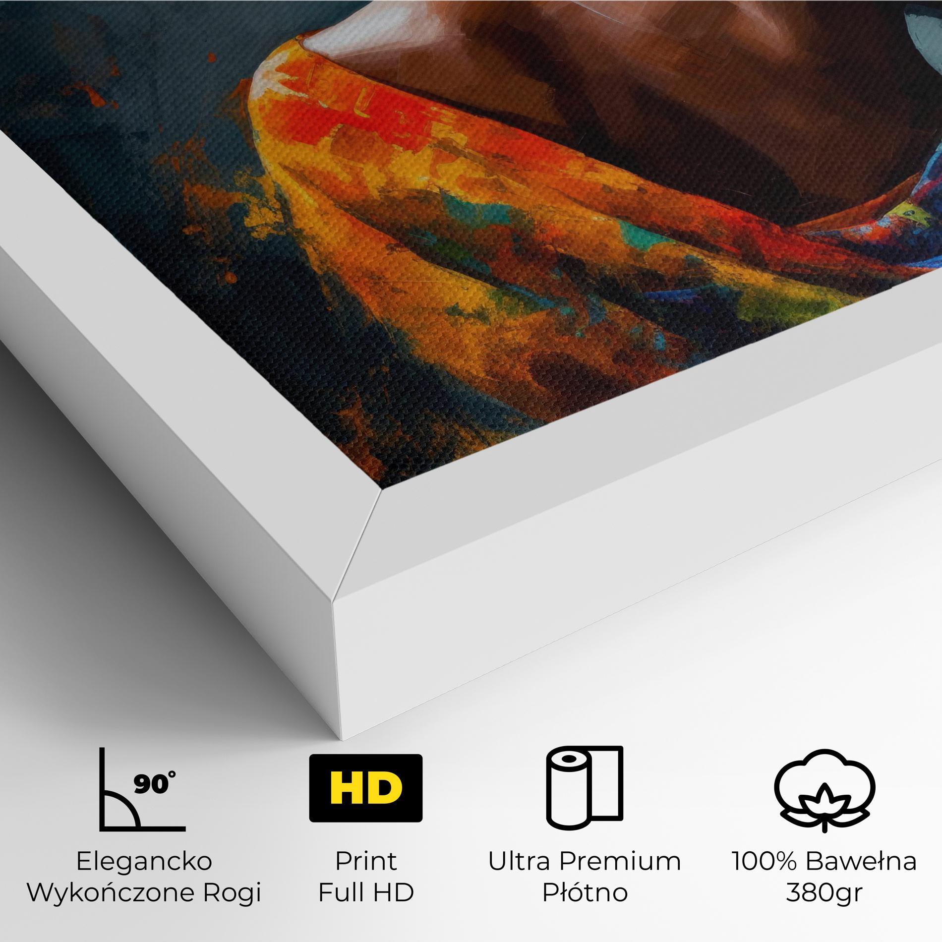 Obraz na Płótnie Colorful Turban Woman mockup 4