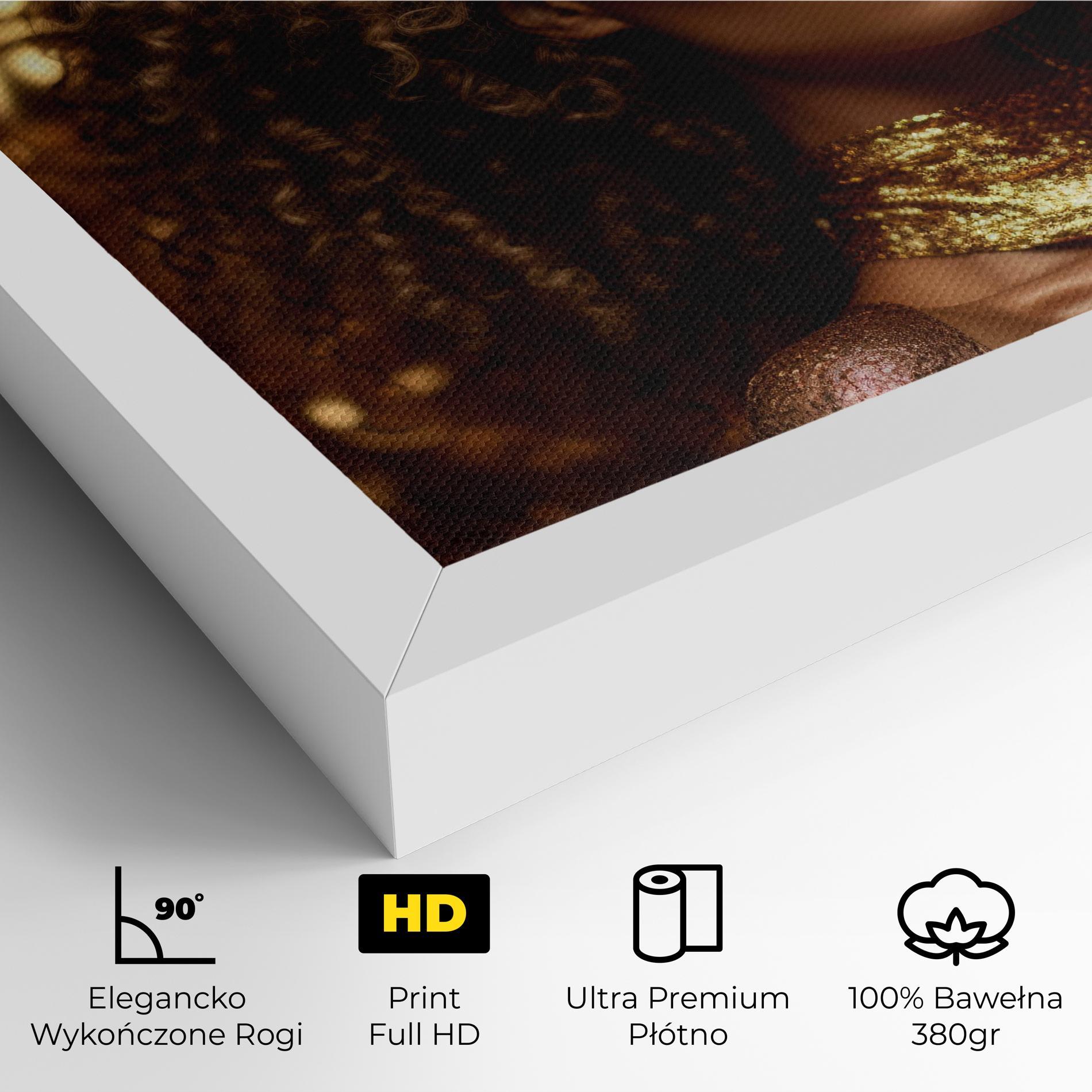 Obraz na Płótnie Radiant Bronze Goddess mockup 4