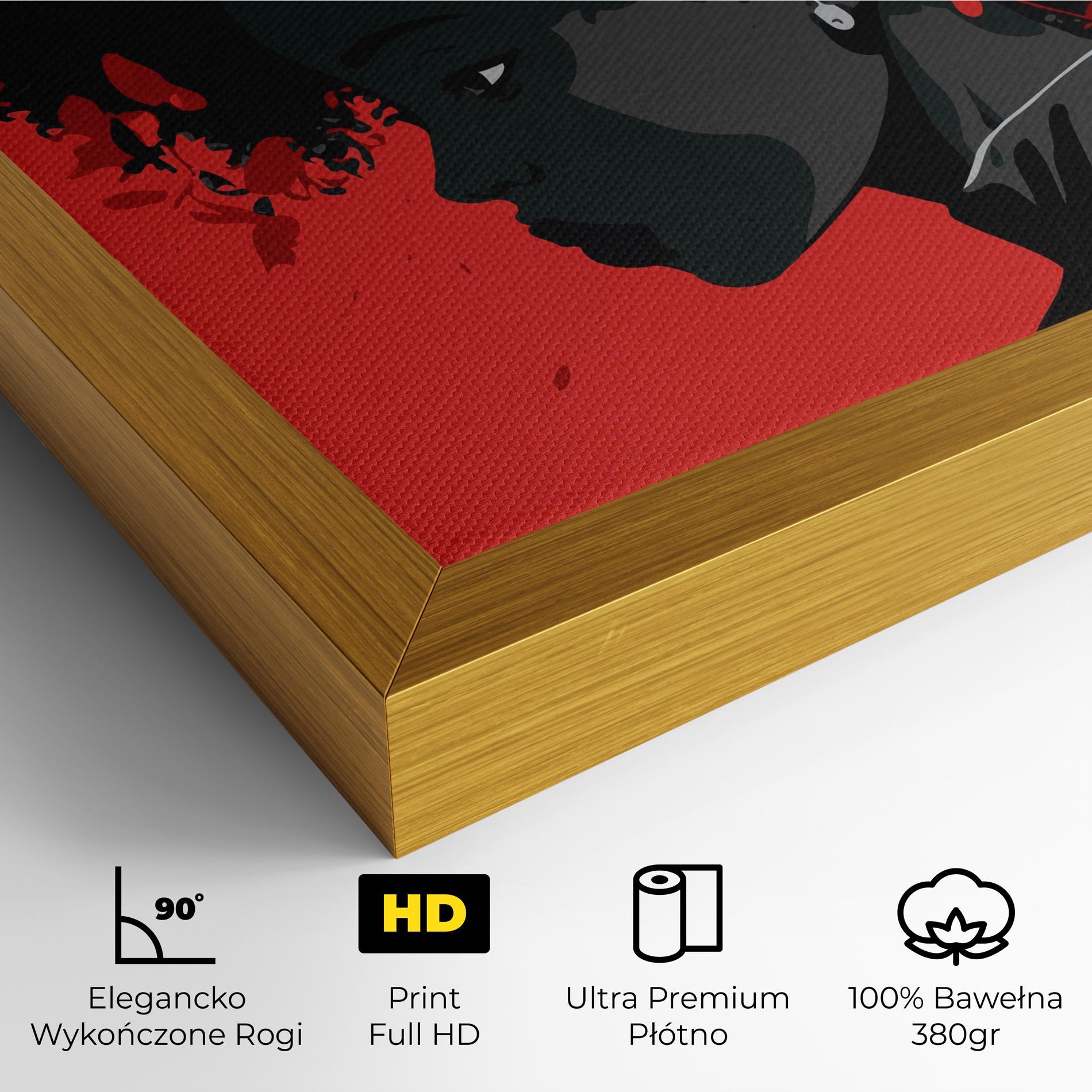 Obraz na Płótnie African Red Flower mockup 4