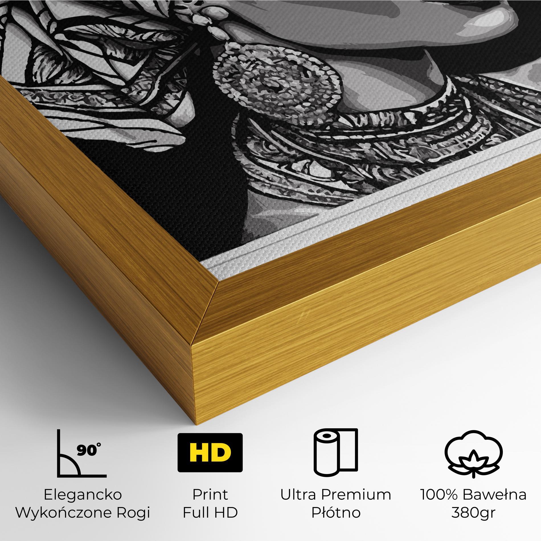 Obraz na Płótnie Beautiful African Lady mockup 4