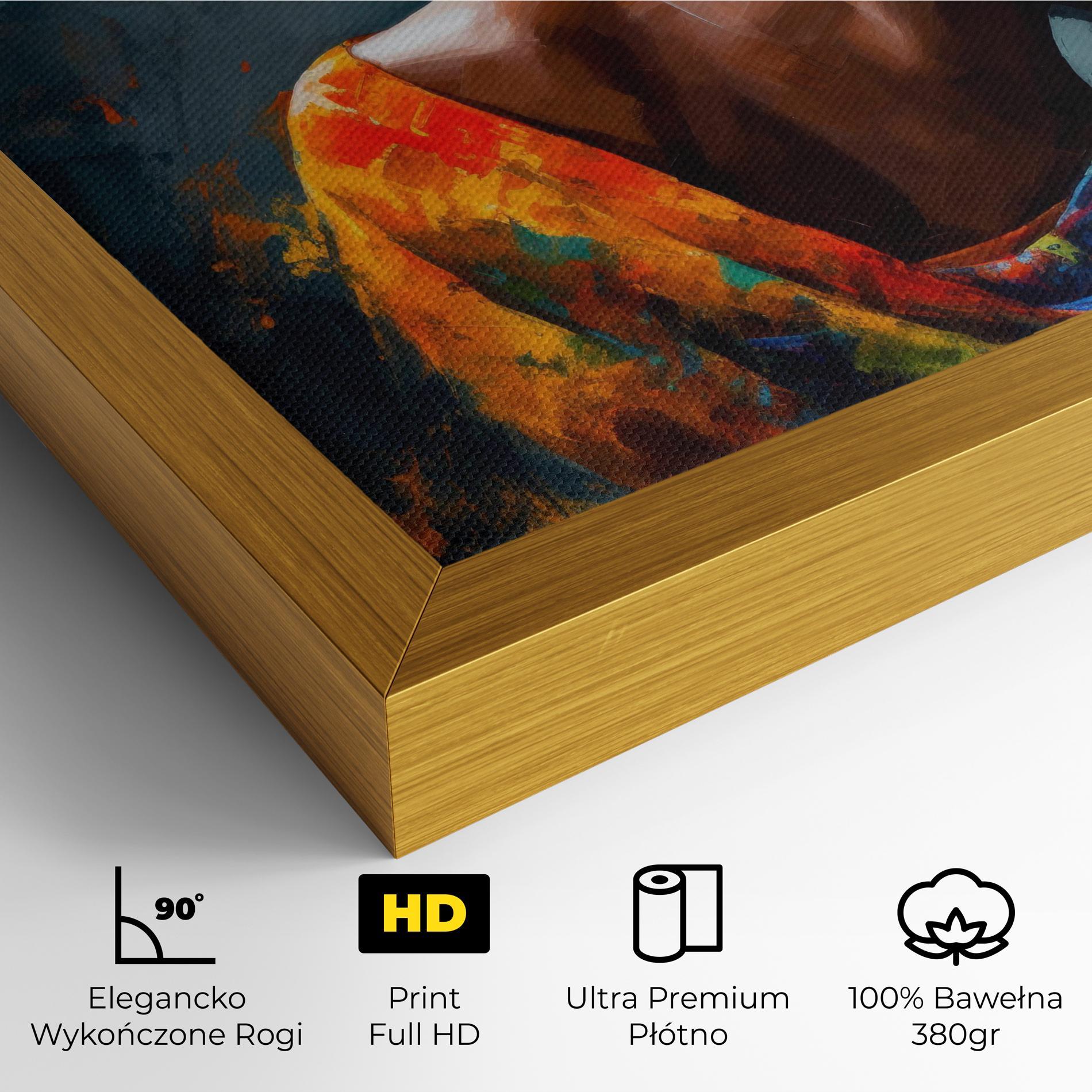 Obraz na Płótnie Colorful Turban Woman mockup 4