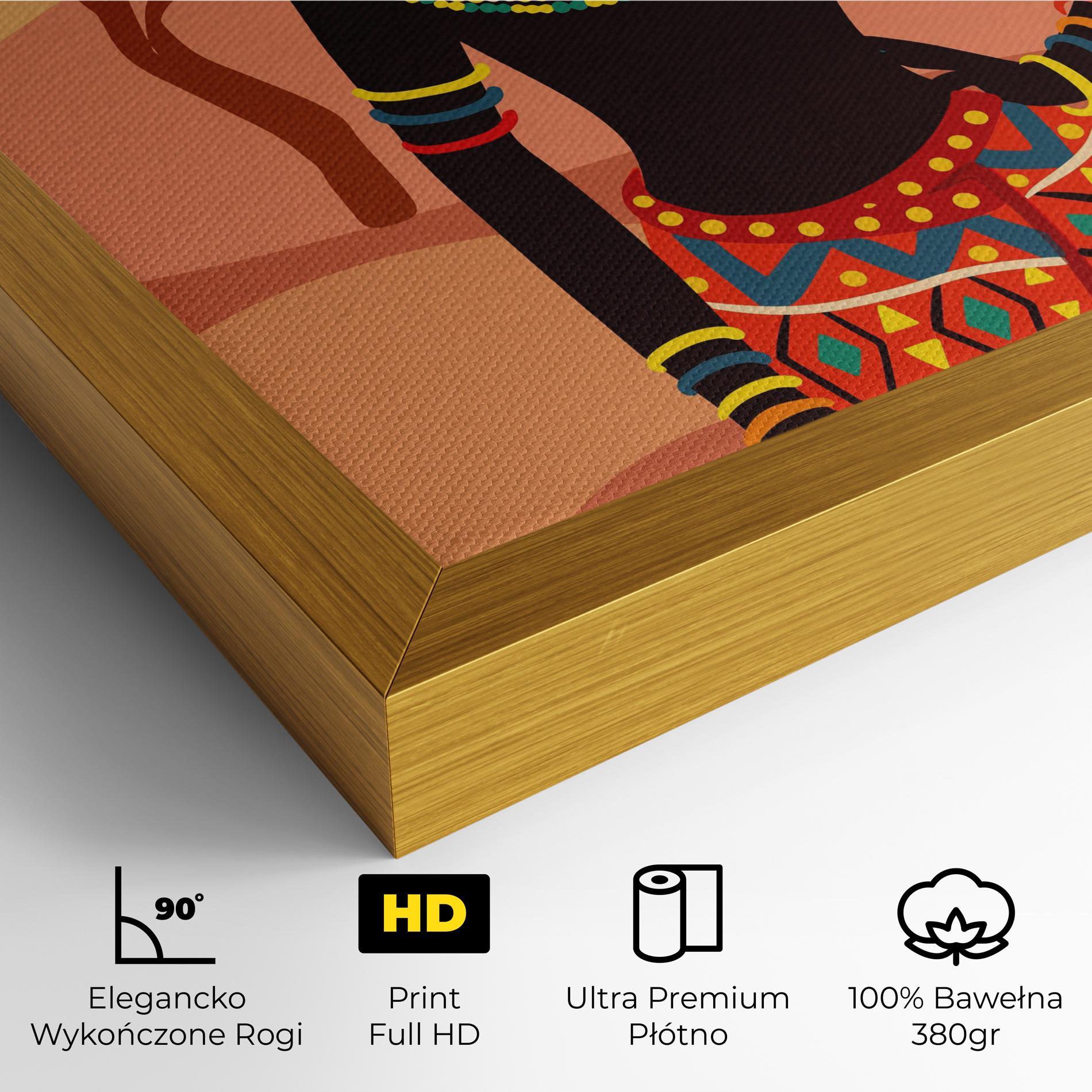 Obraz na Płótnie Ethnic African Color mockup 4