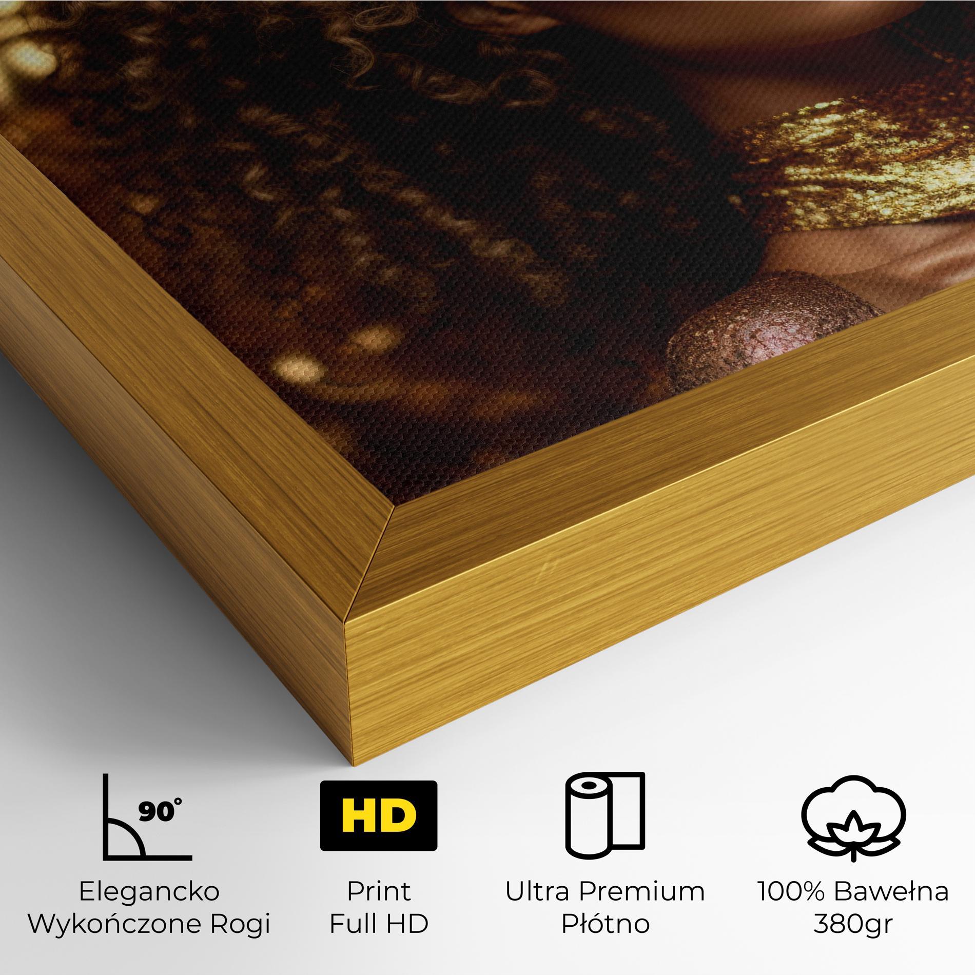 Obraz na Płótnie Radiant Bronze Goddess mockup 4