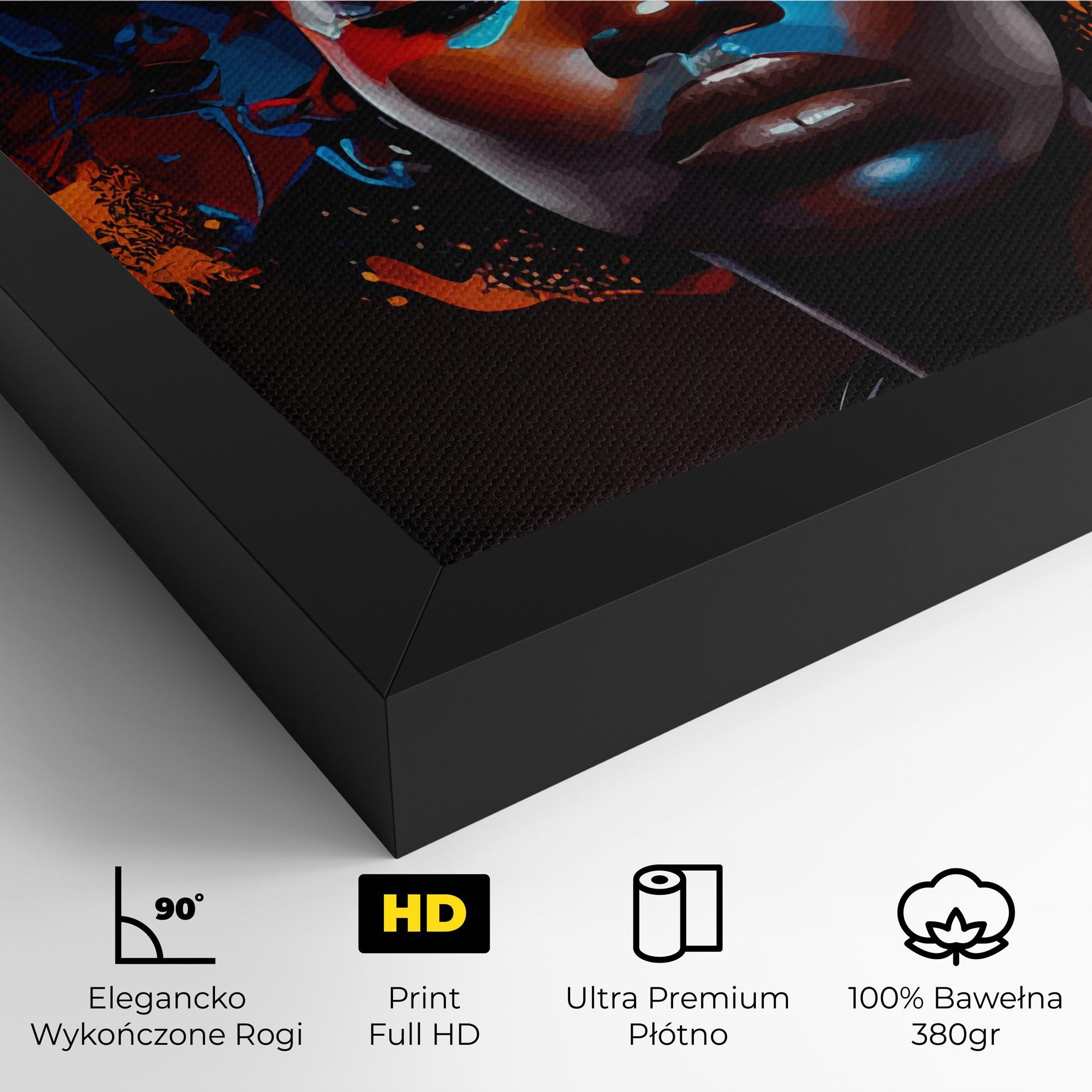 Obraz na Płótnie Africat Yellow Hair mockup 4