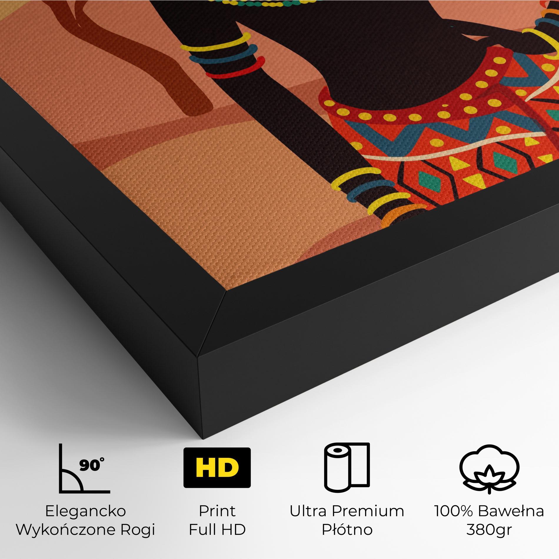 Obraz na Płótnie Ethnic African Color mockup 4