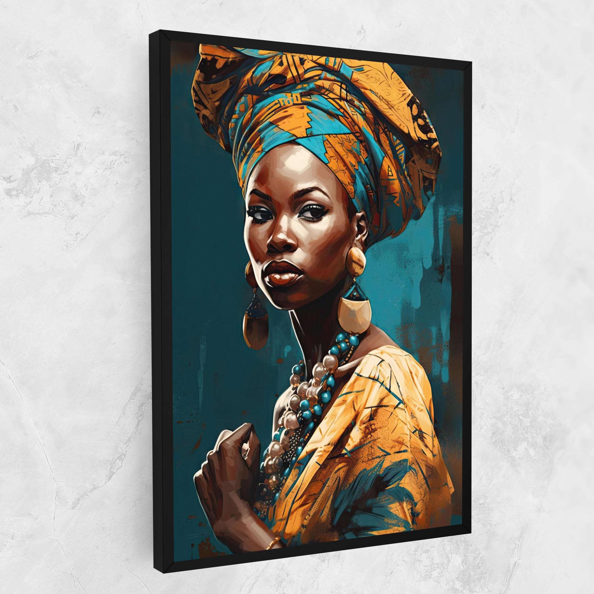 Obraz na Płótnie Azure Chic Woman mockup 1