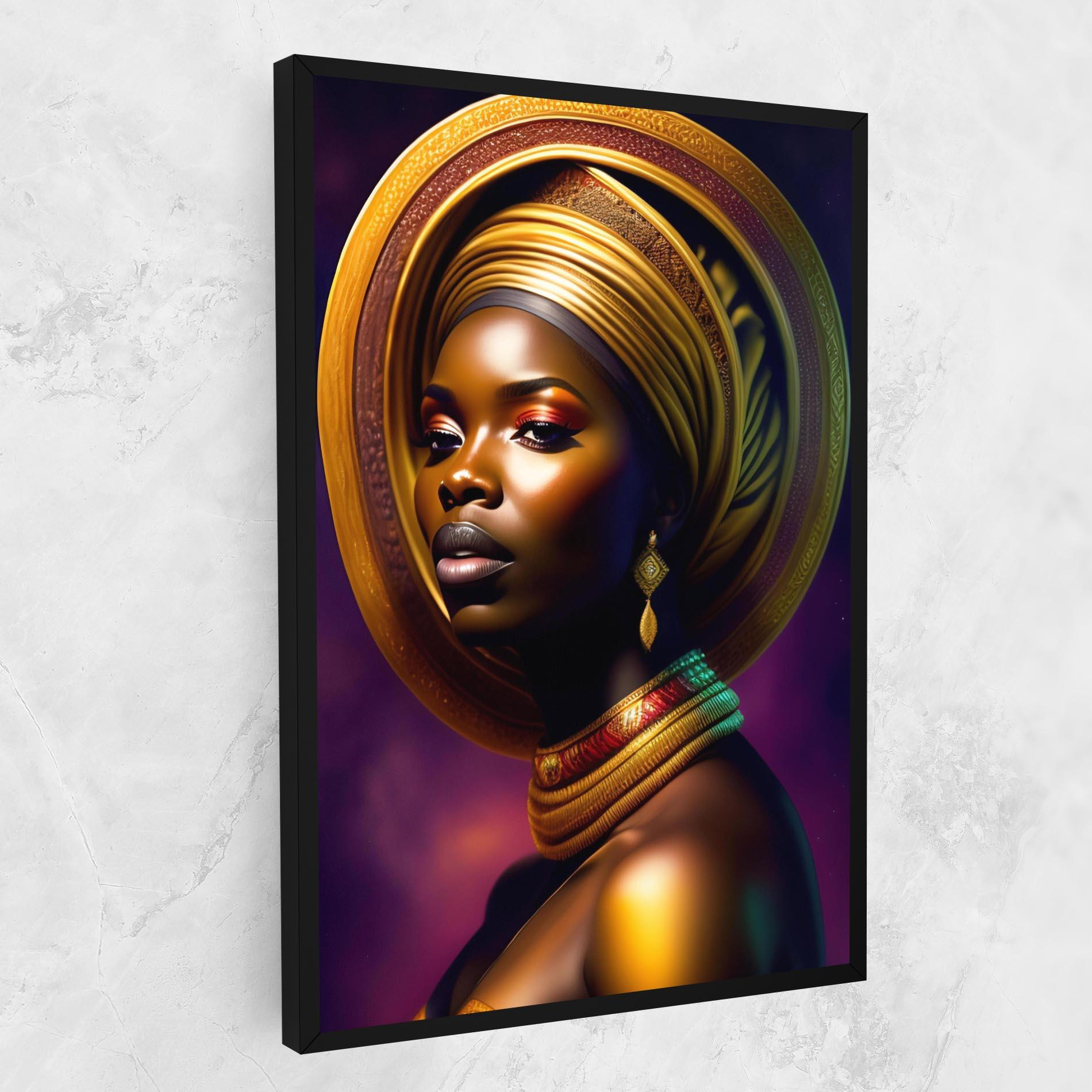 Obraz na Płótnie Golden Crown Woman mockup 1