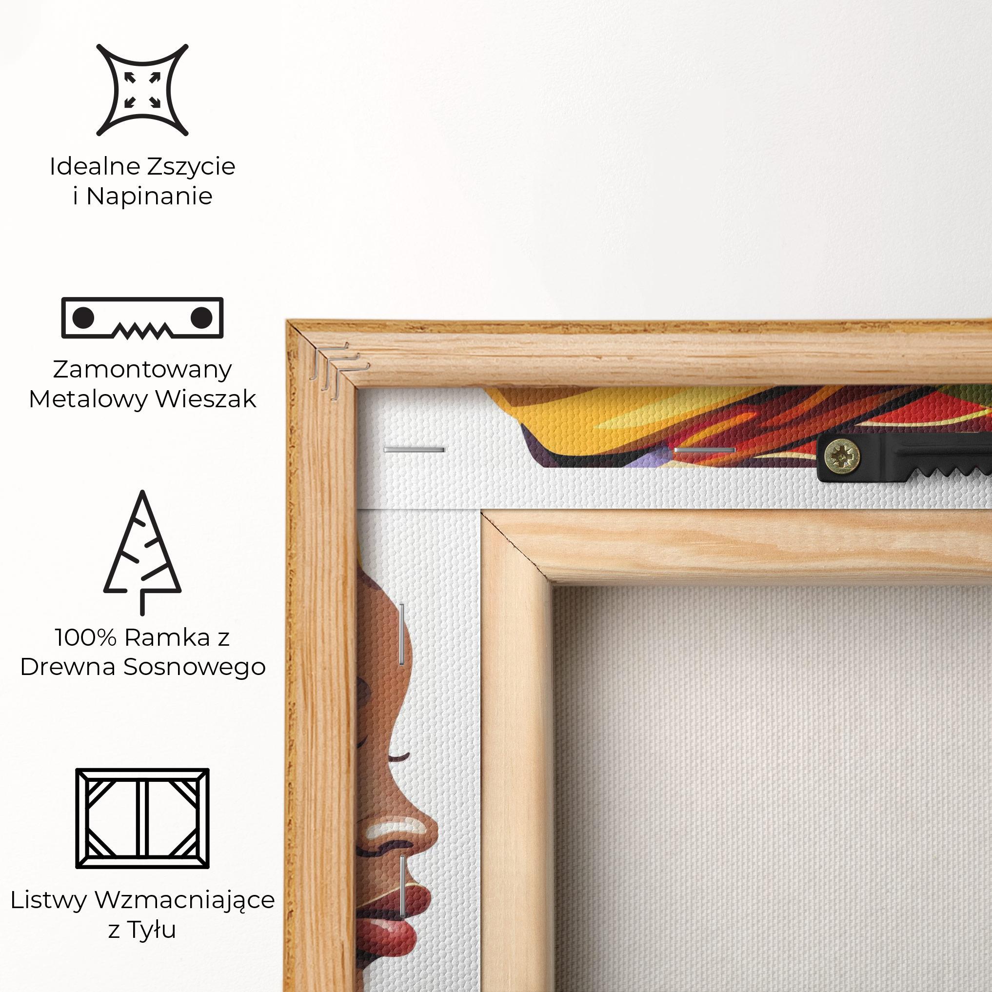 Obraz na Płótnie Colorful African mockup 5