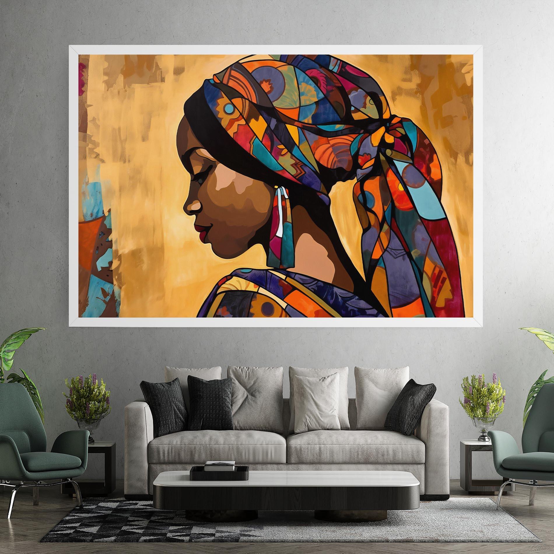 Obraz na Płótnie Headscarf Pretty Woman mockup 7