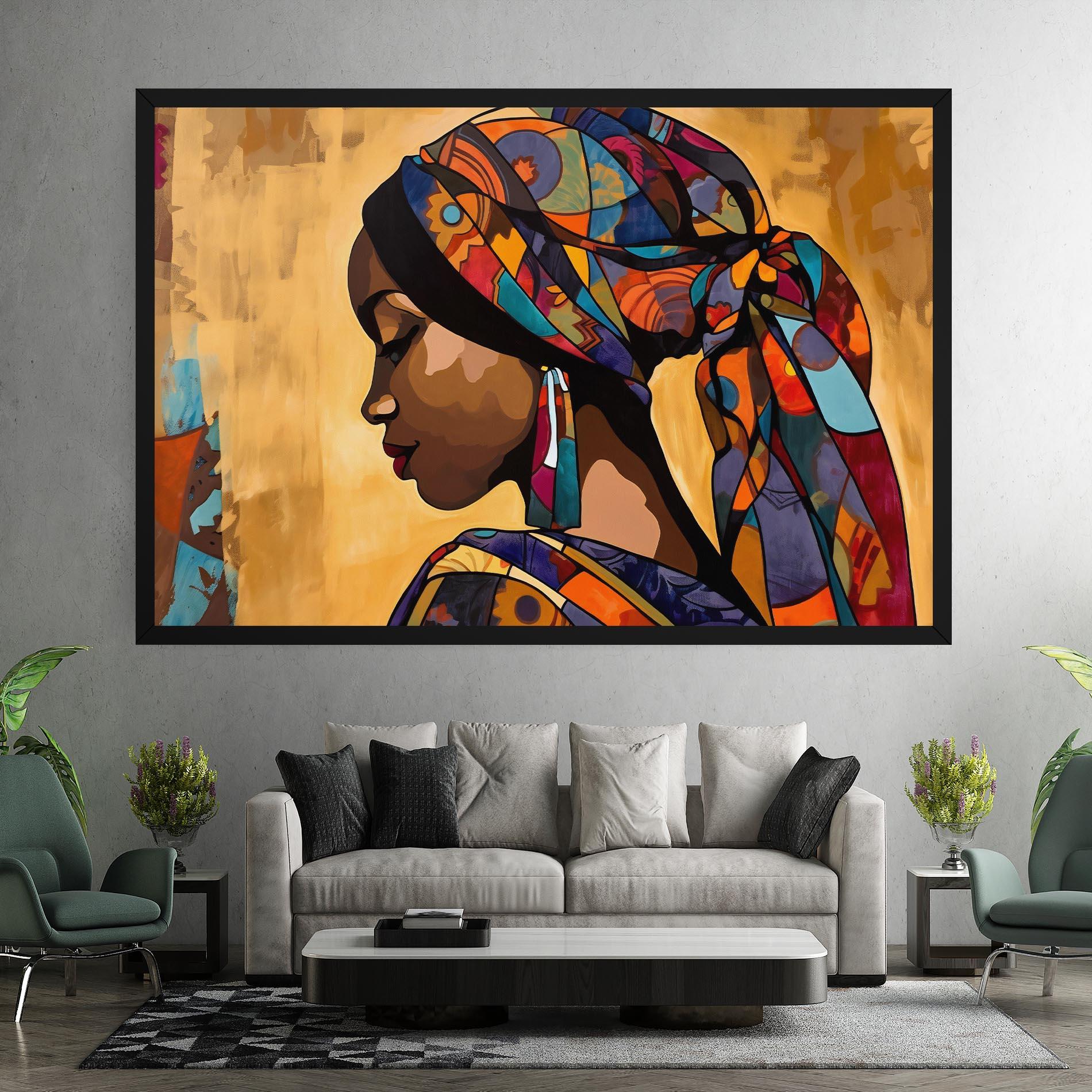 Obraz na Płótnie Headscarf Pretty Woman mockup 7