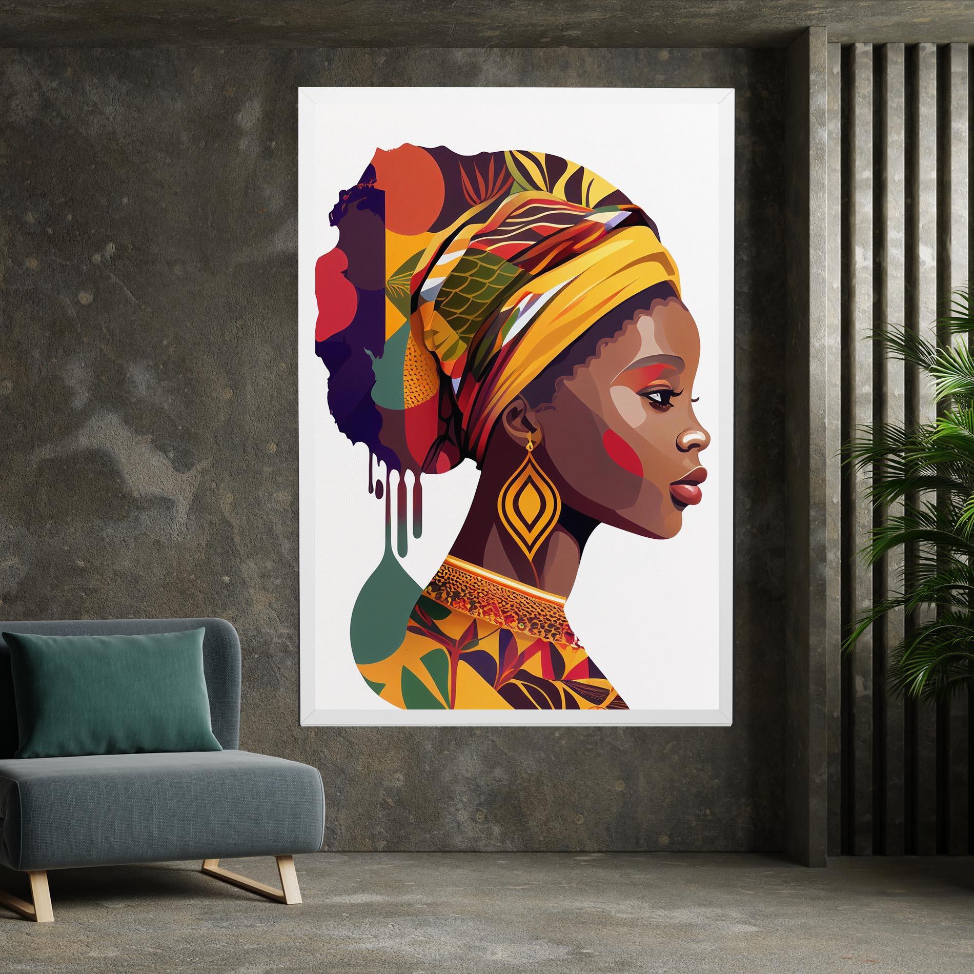 Obraz na Płótnie Colorful African mockup 7