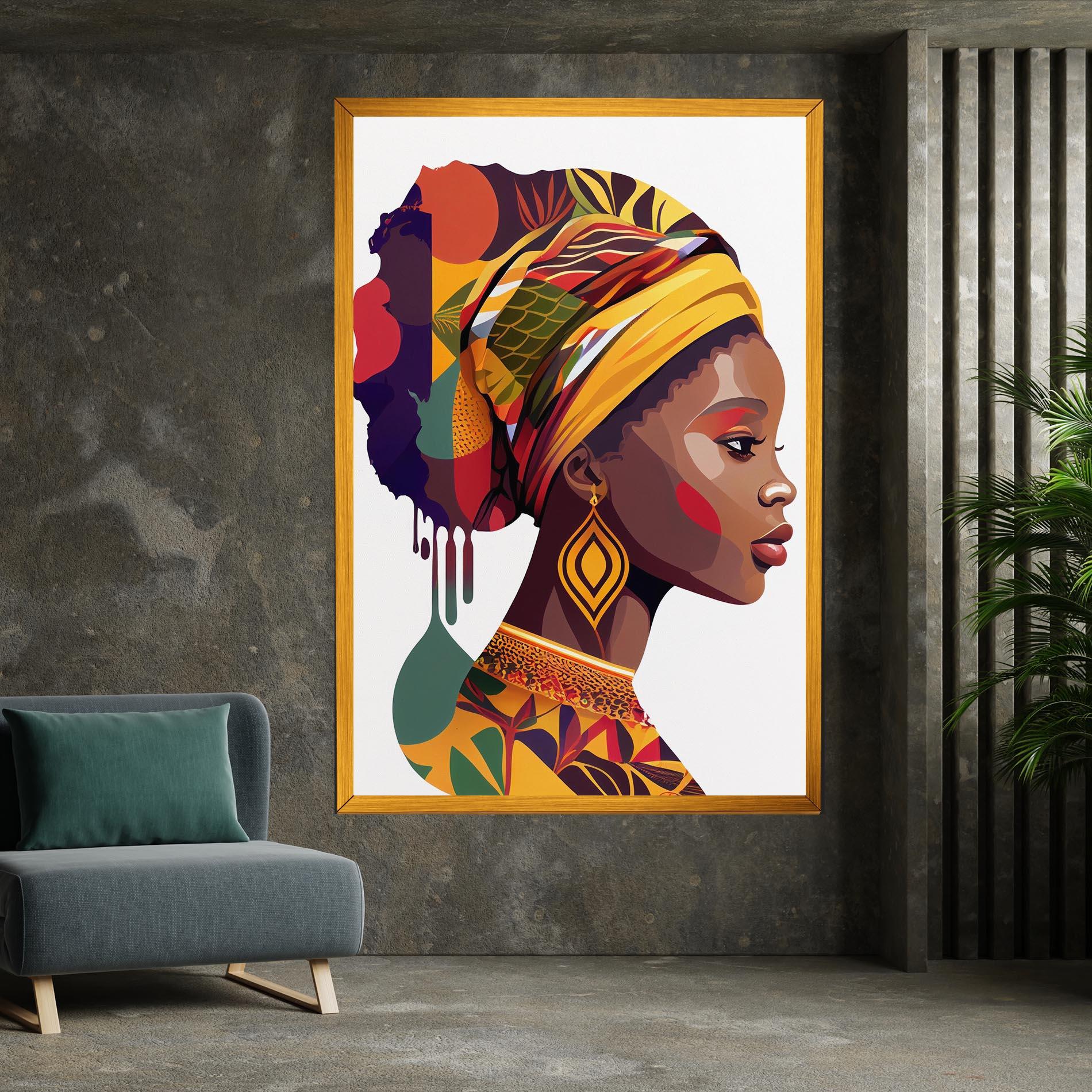 Obraz na Płótnie Colorful African mockup 7
