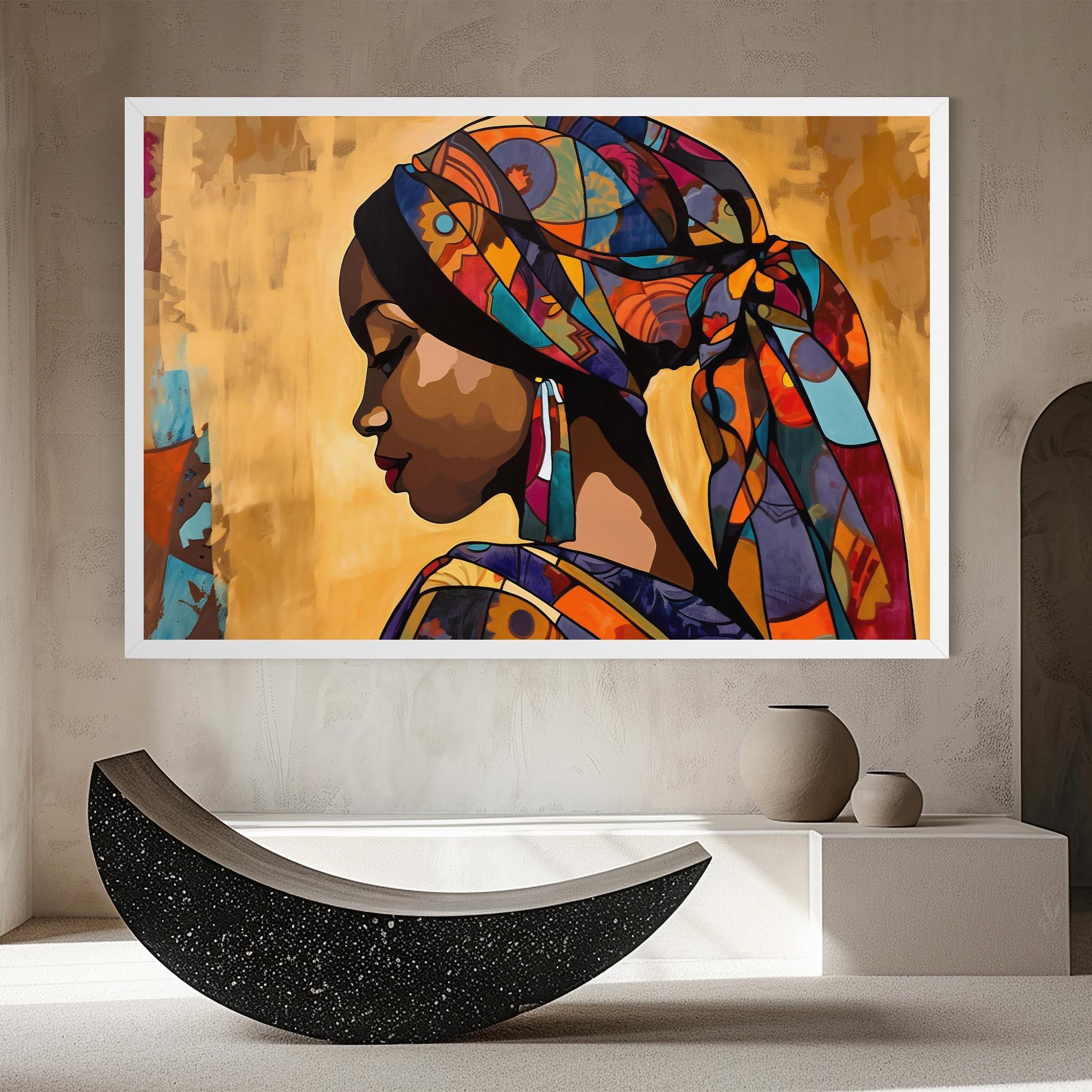 Obraz na Płótnie Headscarf Pretty Woman mockup 8