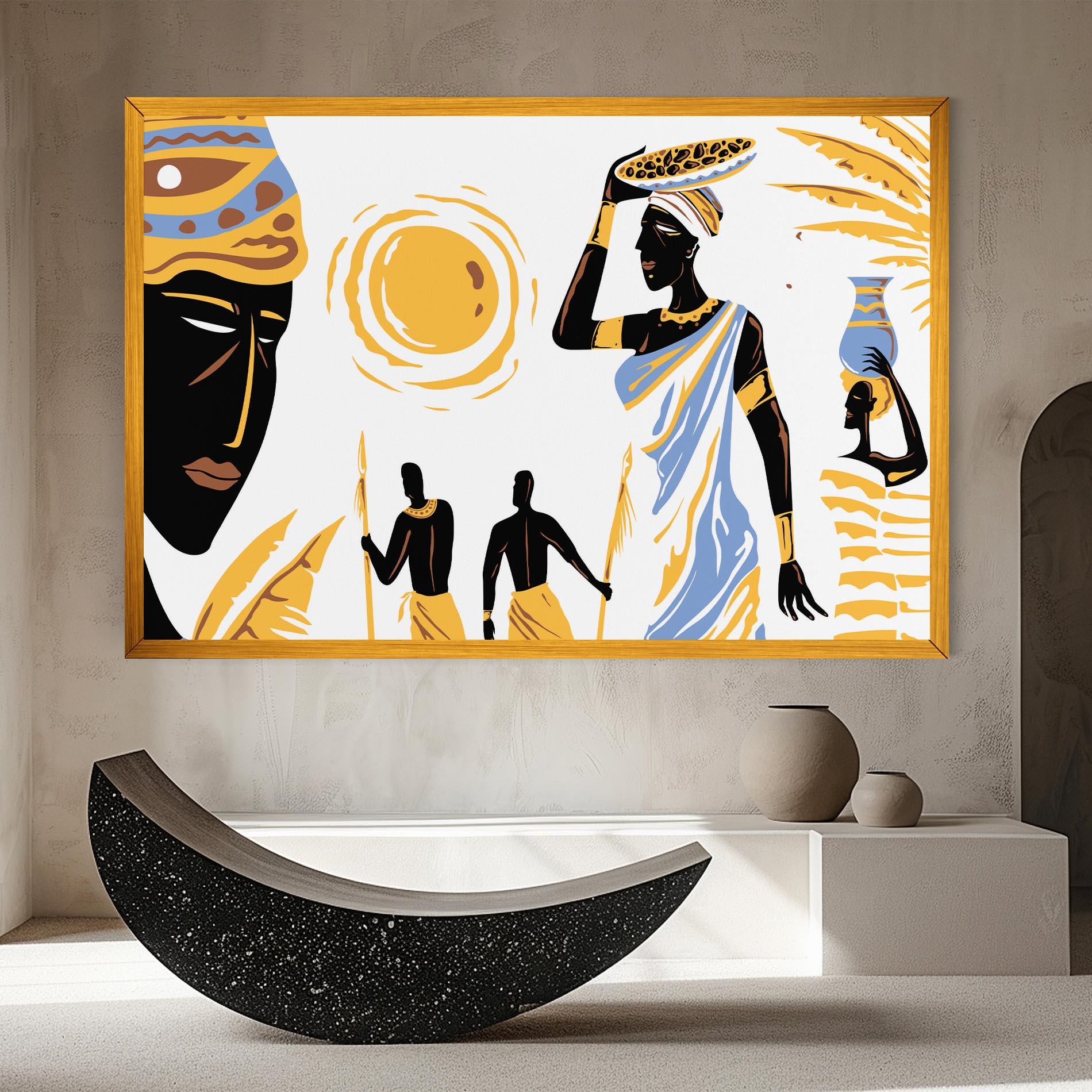 Obraz na Płótnie African Drawing mockup 8