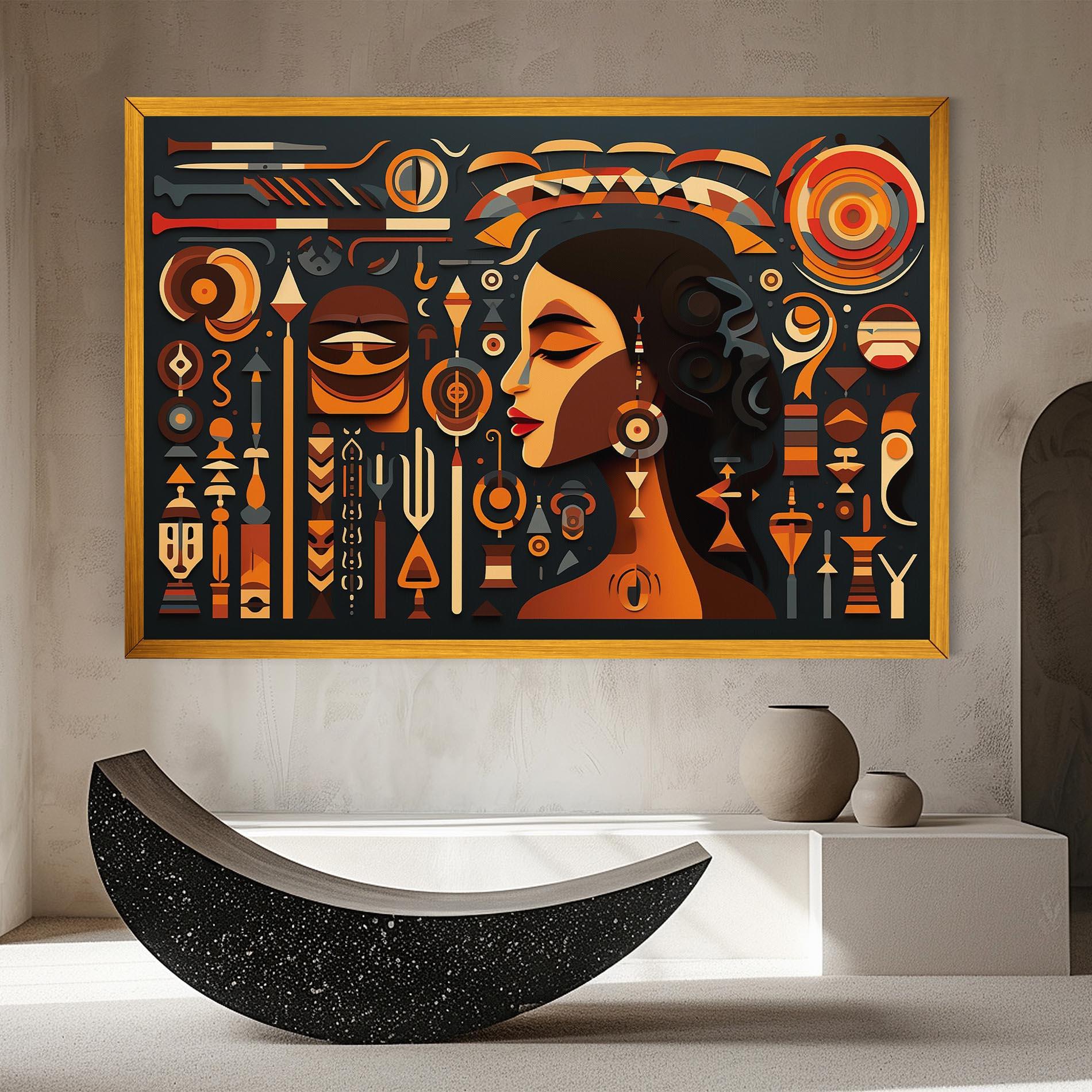 Obraz na Płótnie Old Cultural Elements mockup 8