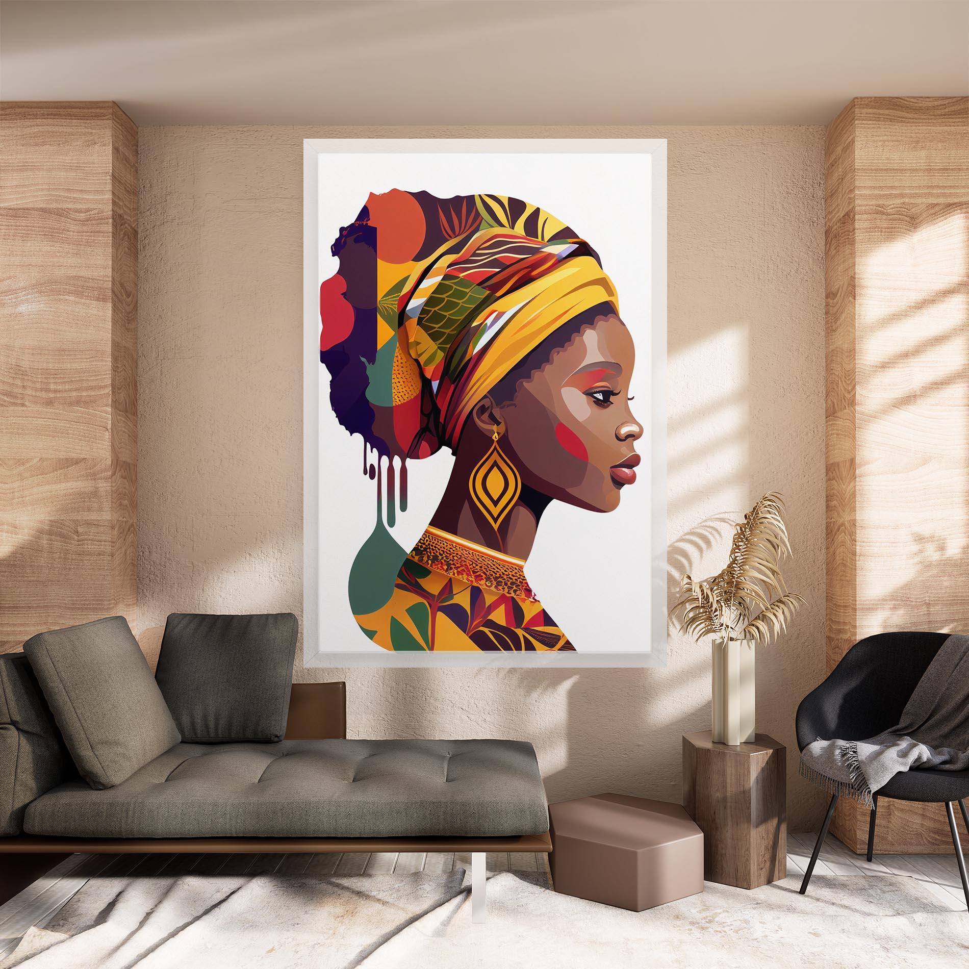 Obraz na Płótnie Colorful African mockup 8