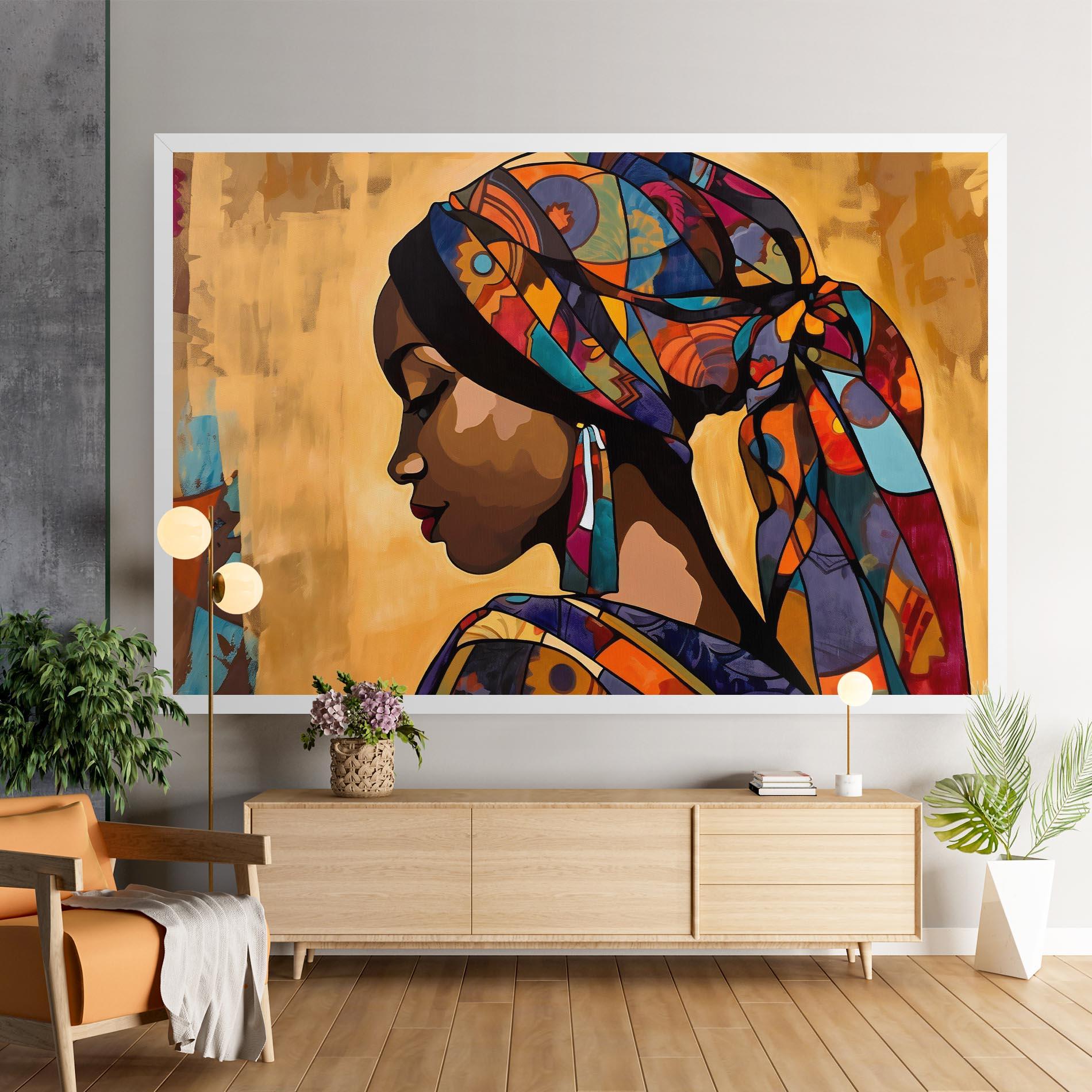 Obraz na Płótnie Headscarf Pretty Woman mockup 9