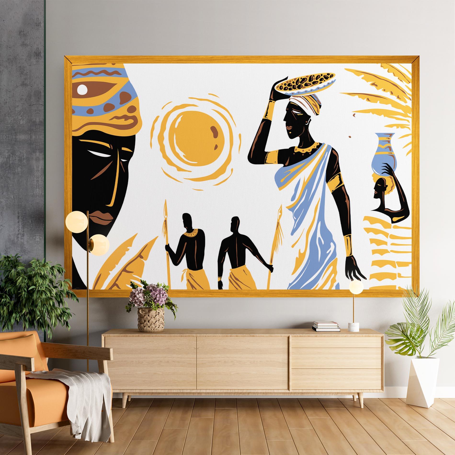 Obraz na Płótnie African Drawing mockup 9