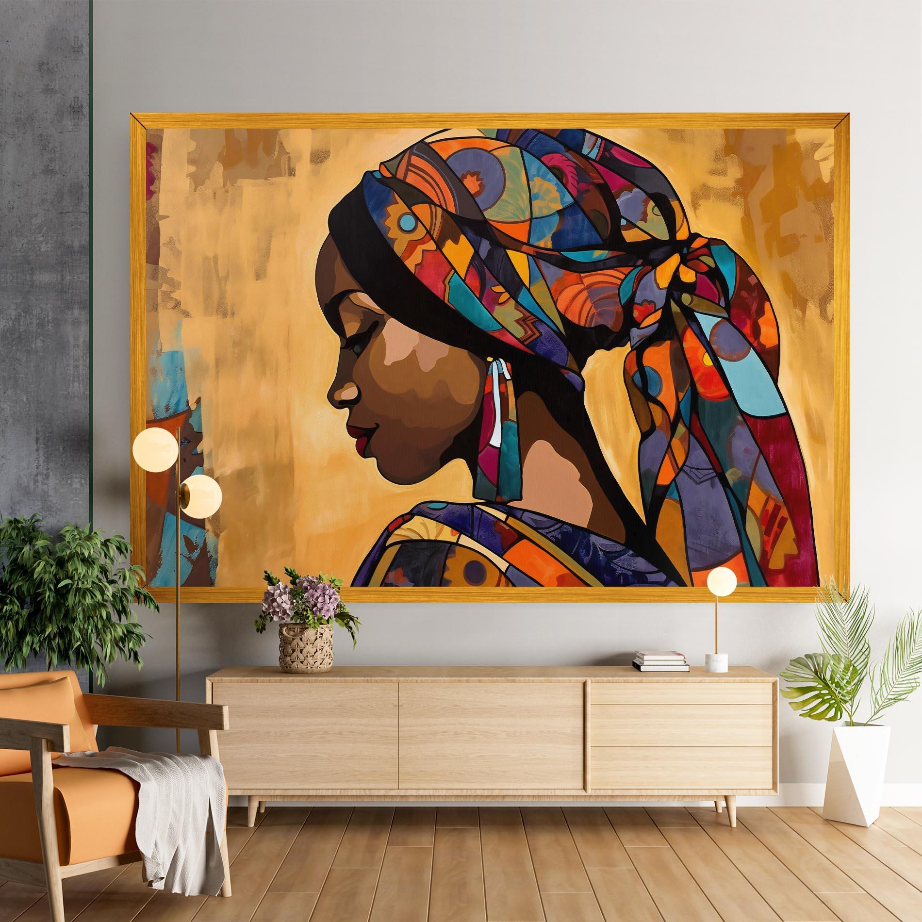 Obraz na Płótnie Headscarf Pretty Woman mockup 9