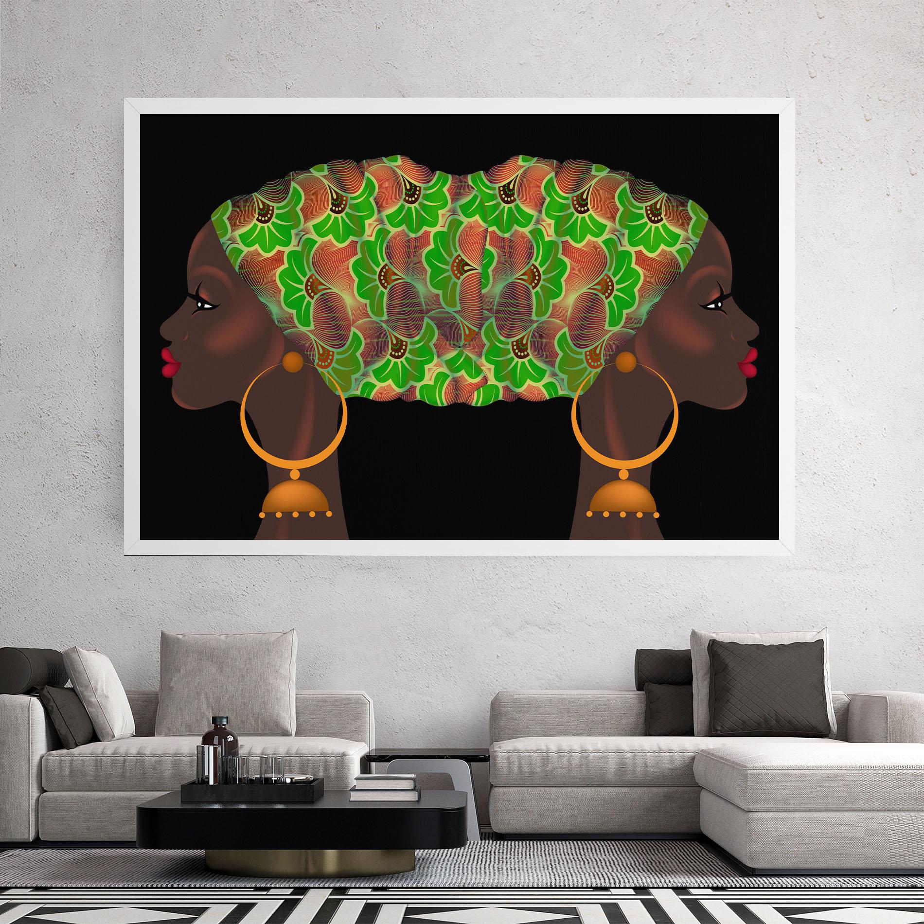 Obraz na Płótnie Ankara Headwrap mockup 2