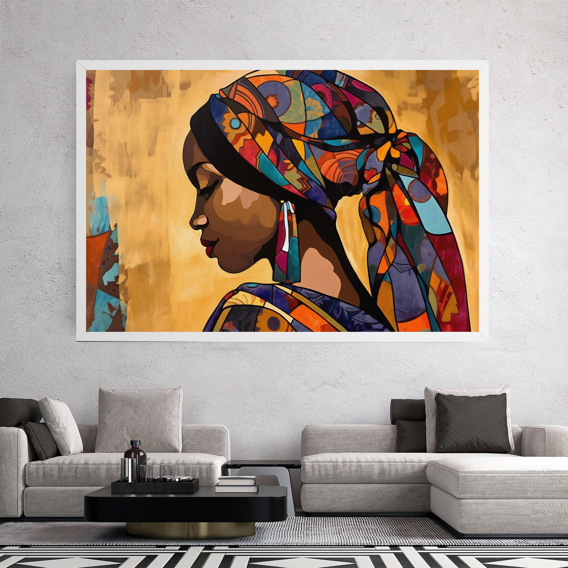 Obraz na Płótnie Headscarf Pretty Woman mockup 2